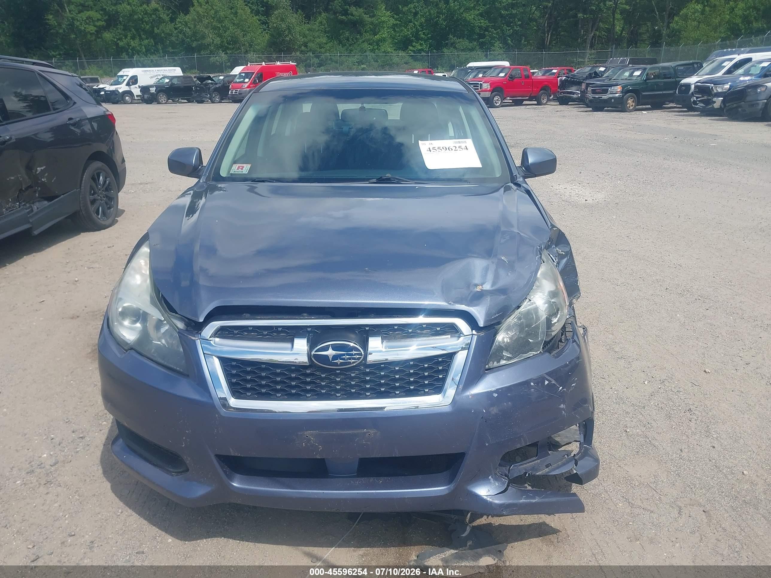 2014 Subaru Legacy 2.5i Premium Blue vin: 4S3BMCC64E3010499