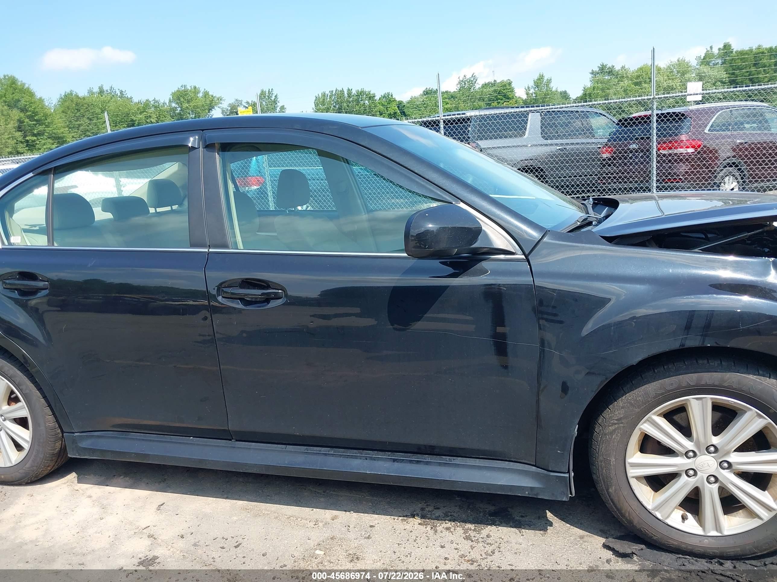 2010 Subaru Legacy 2.5i Premium Black vin: 4S3BMCC65A3238392
