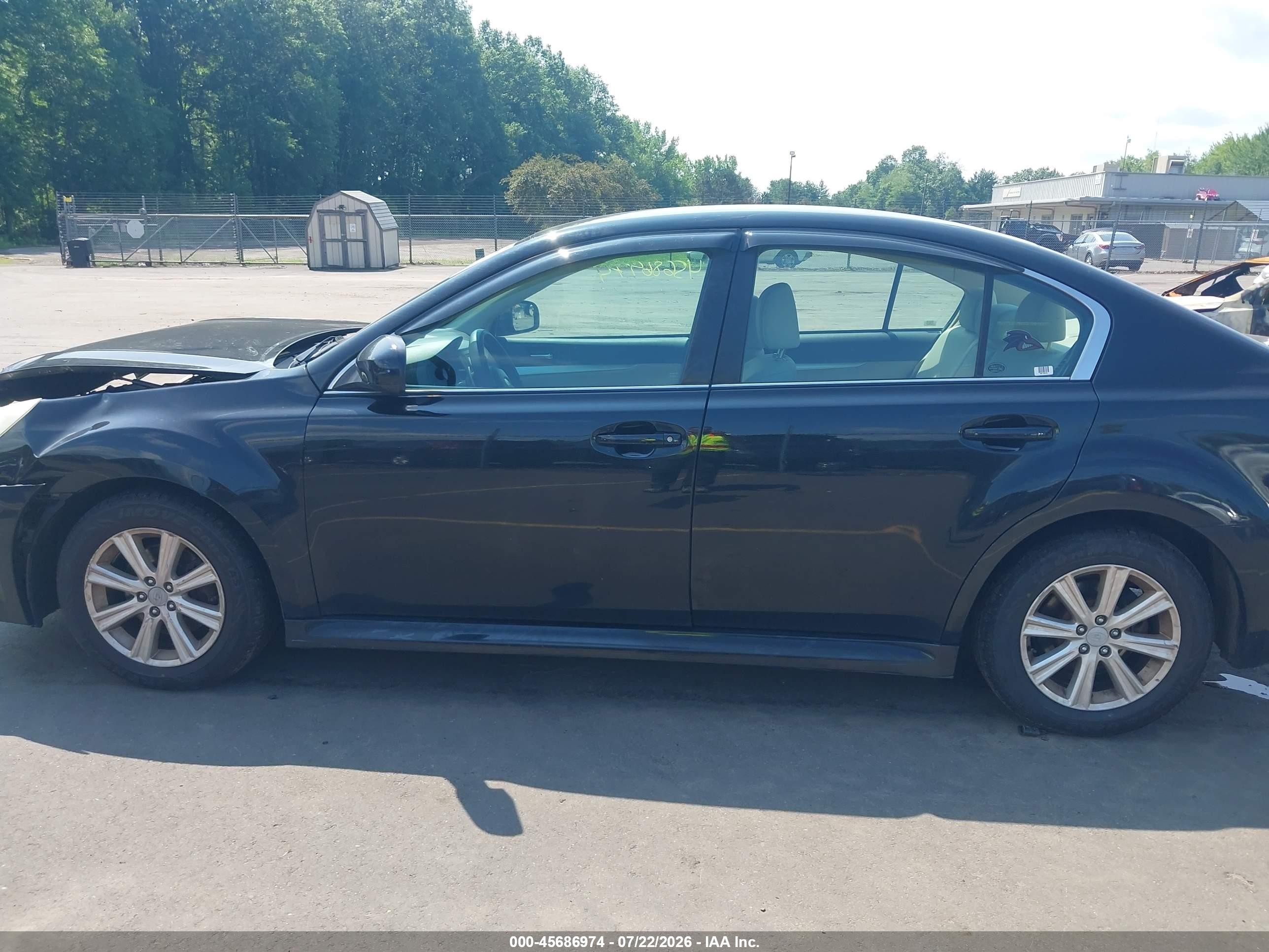 2010 Subaru Legacy 2.5i Premium Black vin: 4S3BMCC65A3238392