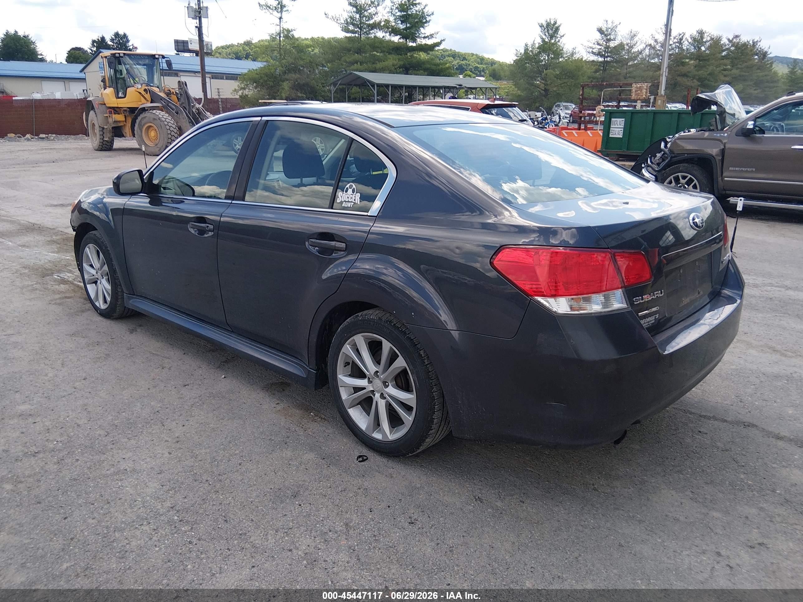 2013 Subaru Legacy 2.5i Premium Синий vin: 4S3BMCC65D3017492