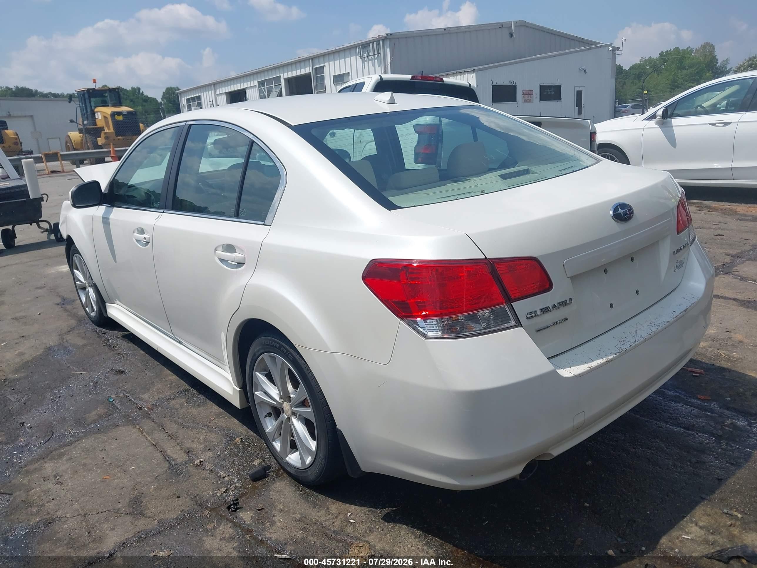 2014 Subaru Legacy 2.5i Premium White vin: 4S3BMCC65E3015260