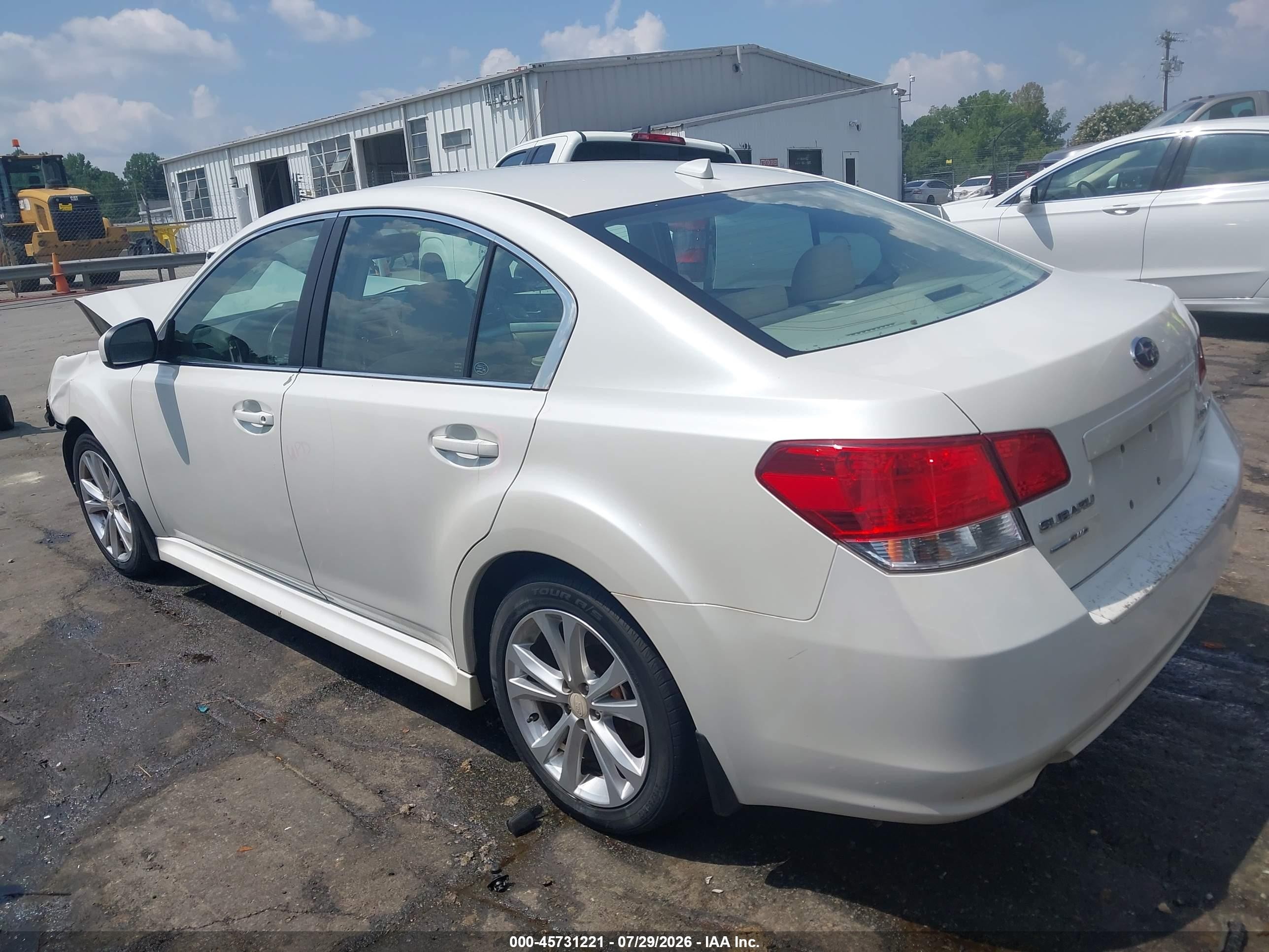 2014 Subaru Legacy 2.5i Premium White vin: 4S3BMCC65E3015260