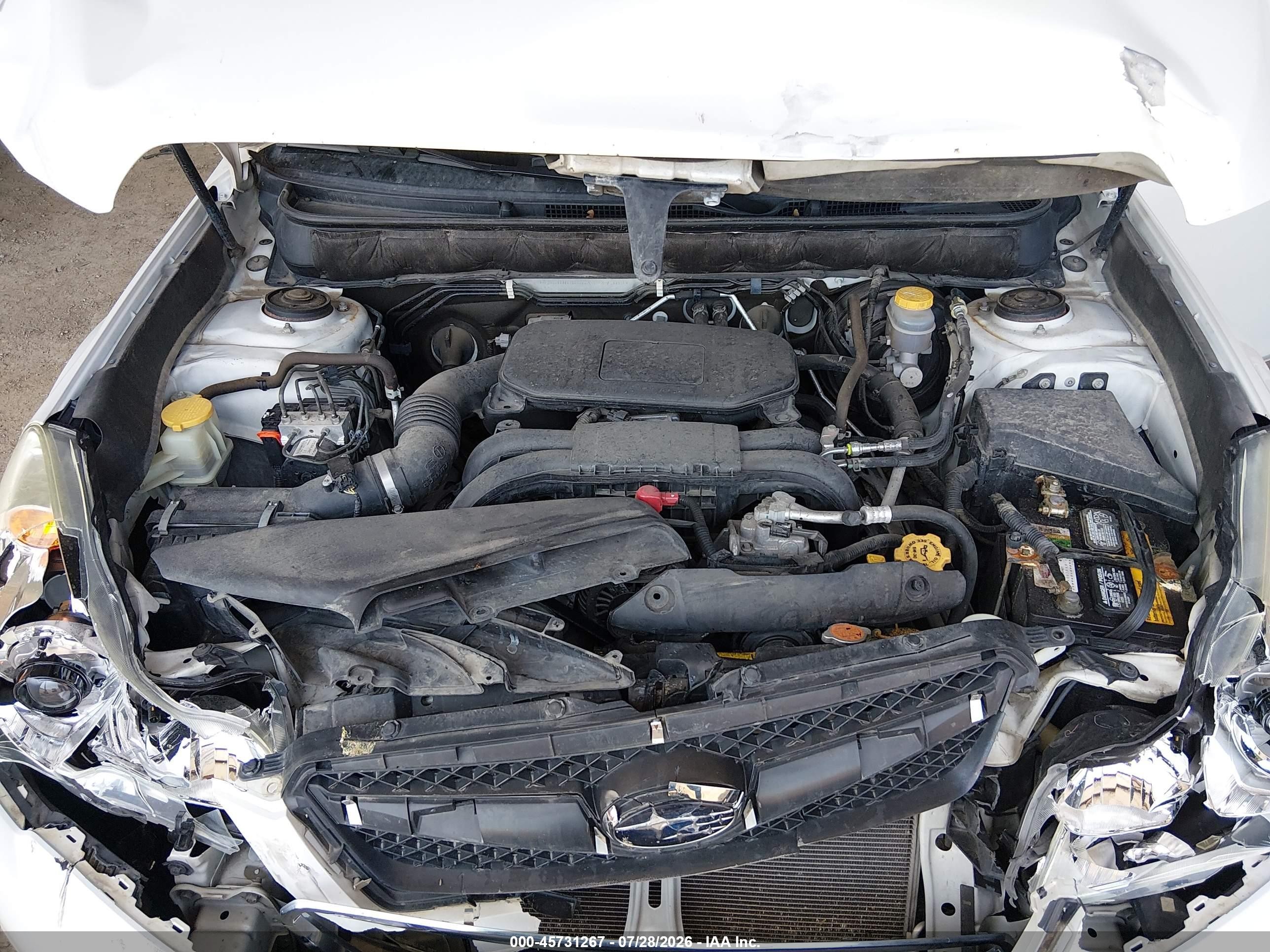 2010 Subaru Legacy 2.5i Premium White vin: 4S3BMCC66A3241303