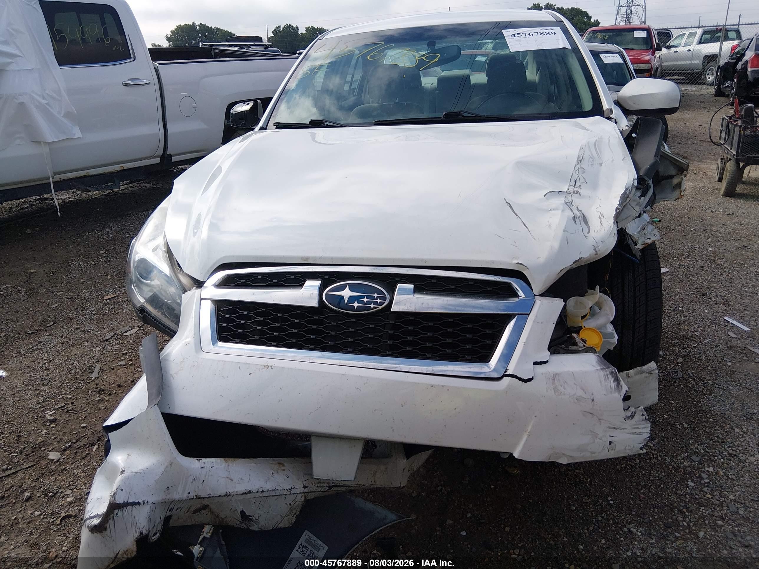 2013 Subaru Legacy 2.5i Premium White vin: 4S3BMCC66D3024578