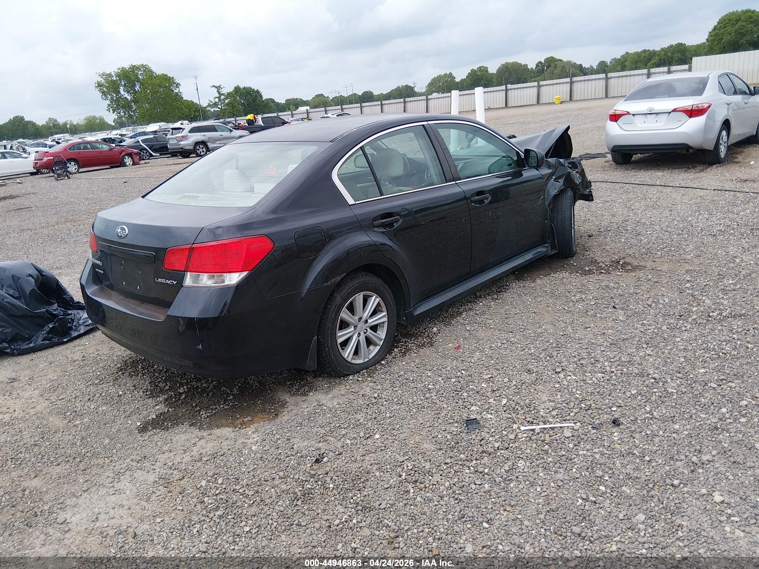 2010 Subaru Legacy 2.5i Premium Black vin: 4S3BMCC67A3227068