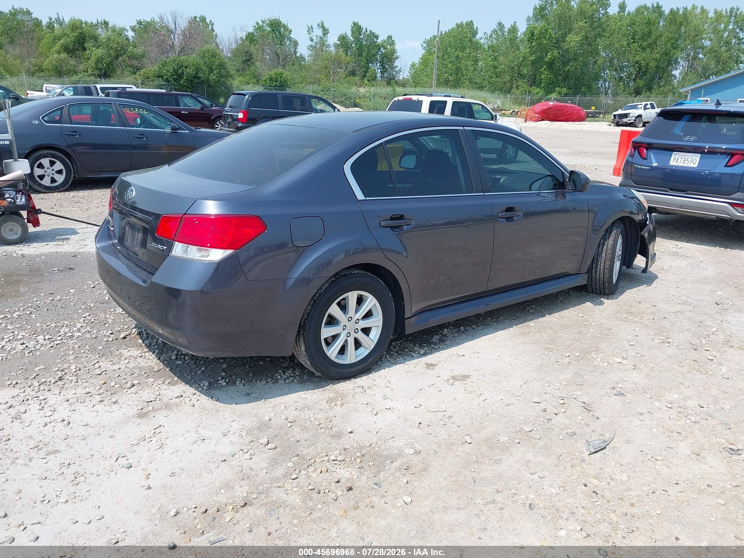 2011 Subaru Legacy 2.5i Premium Blue vin: 4S3BMCC67B3221630