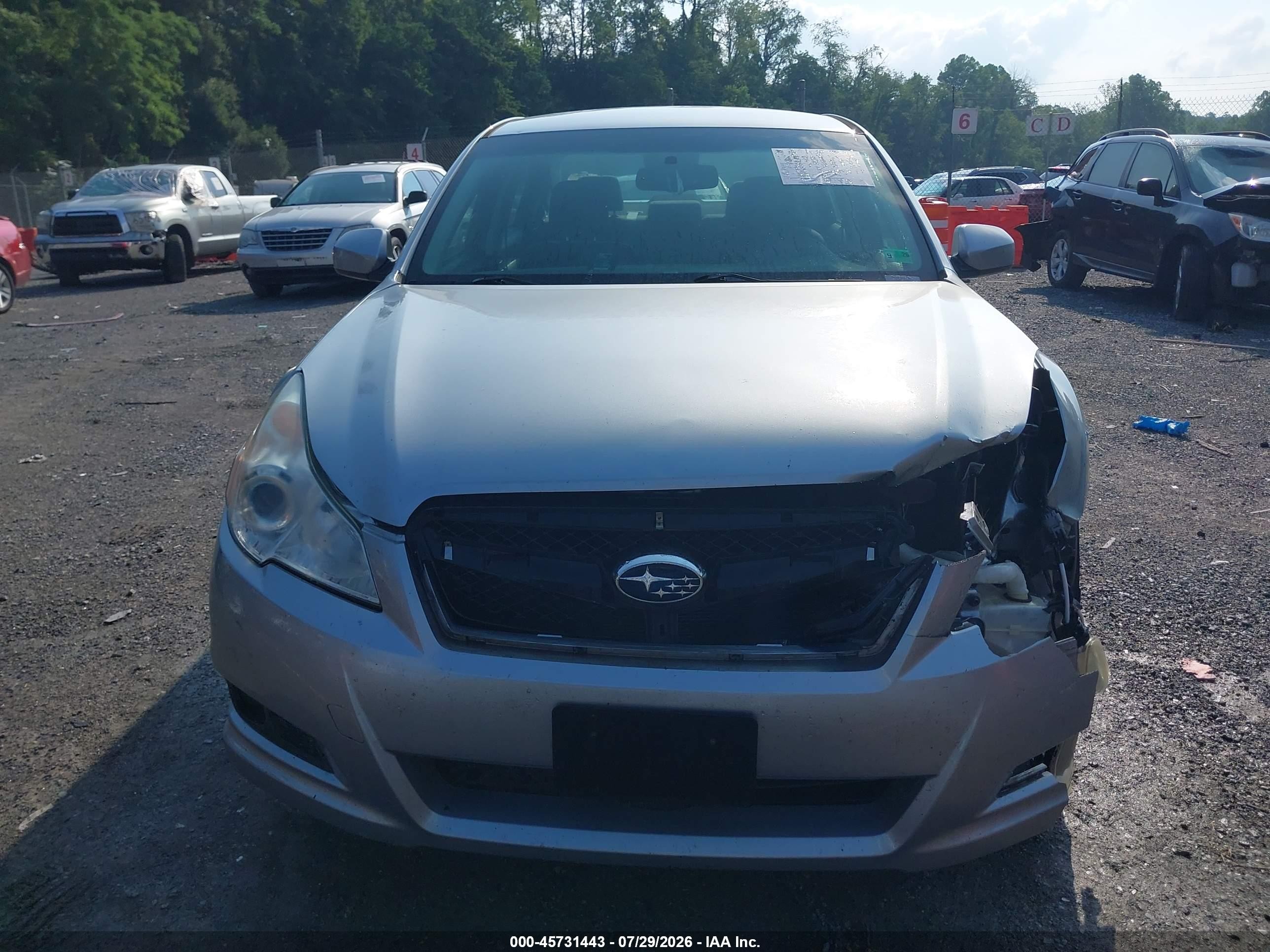 2012 Subaru Legacy 2.5i Premium Серебряный vin: 4S3BMCC67C3020246