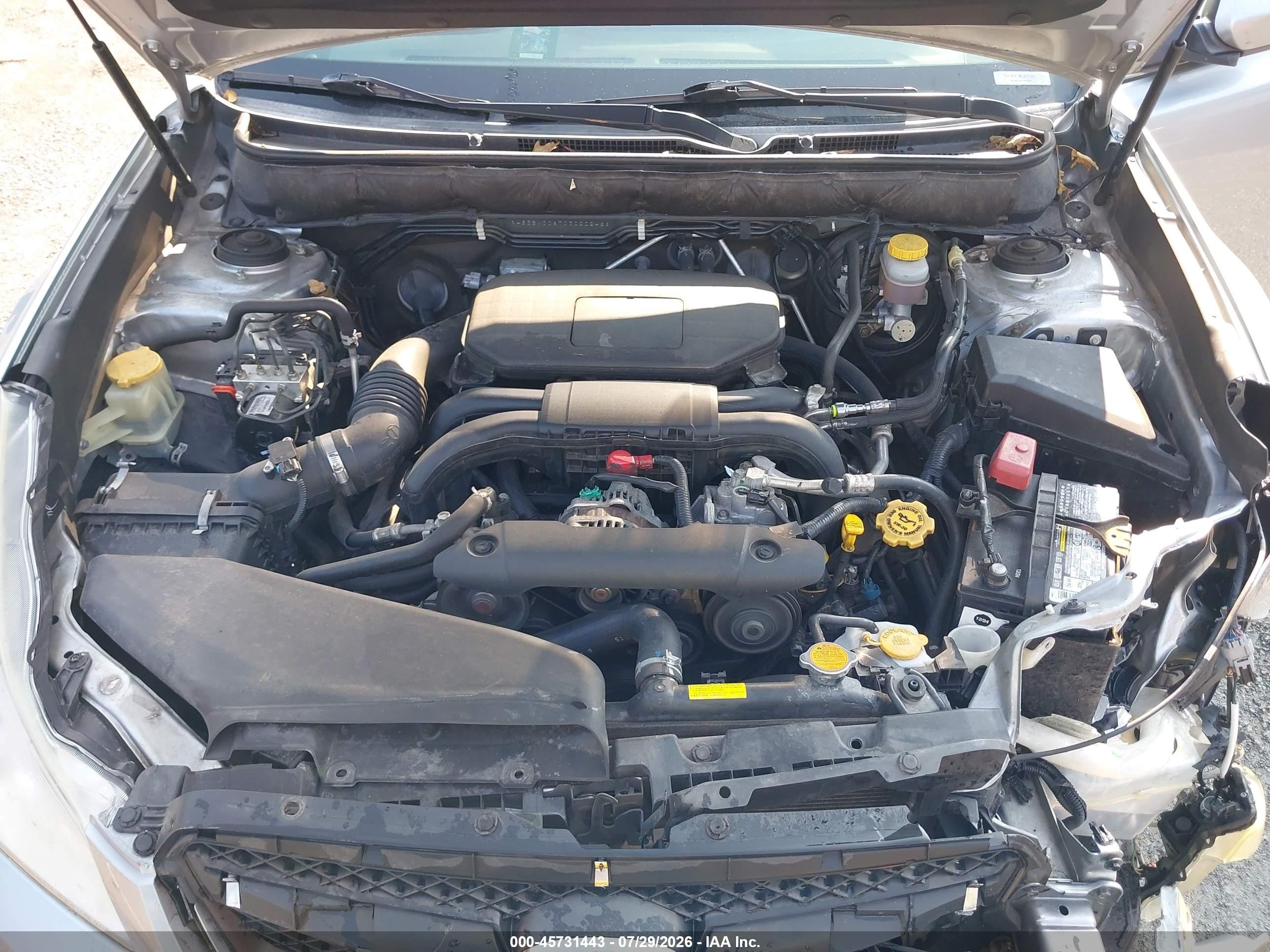 2012 Subaru Legacy 2.5i Premium Серебряный vin: 4S3BMCC67C3020246