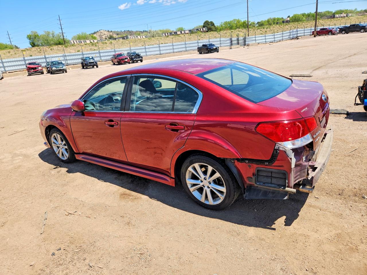 2013 Subaru Legacy 2.5i Premium Red vin: 4S3BMCC67D3031734