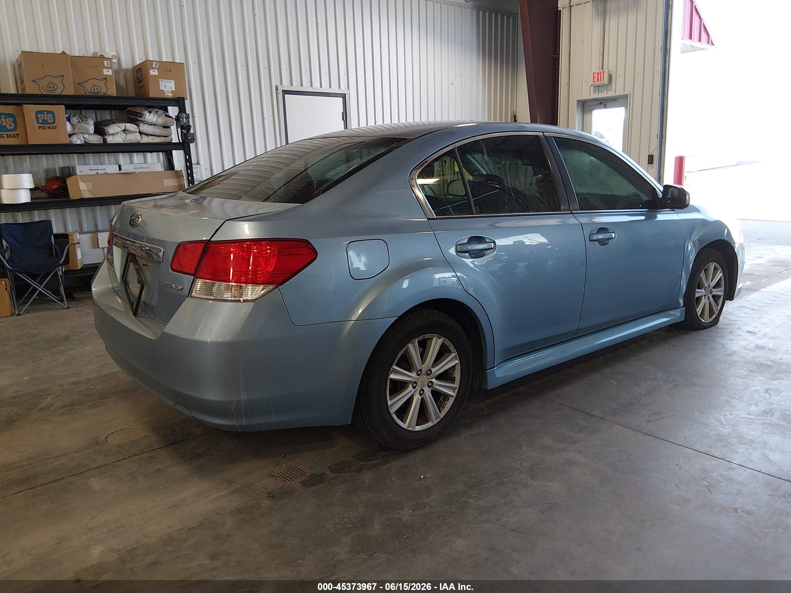 2012 Subaru Legacy 2.5i Premium Blue vin: 4S3BMCC68C3007604