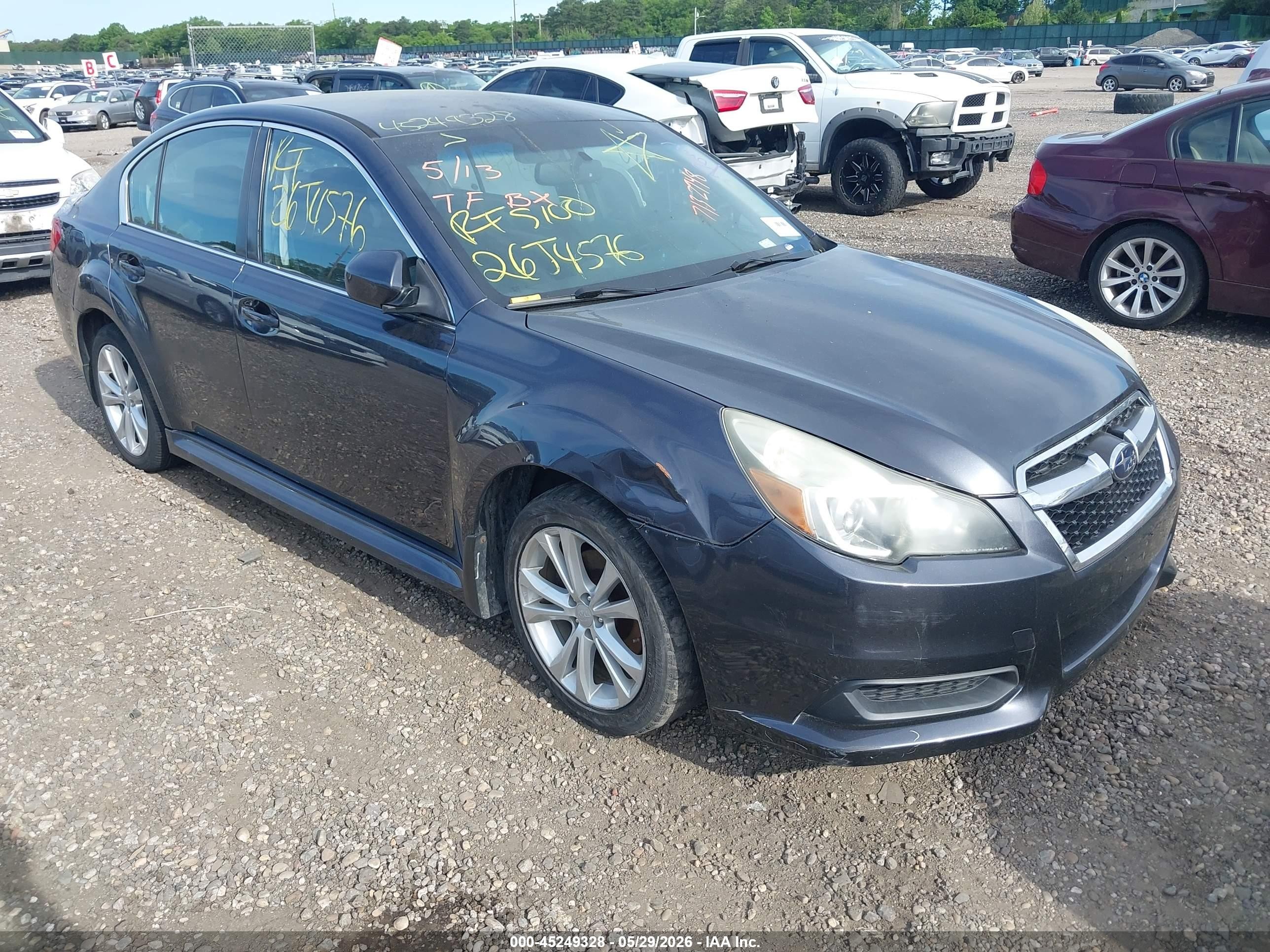 2013 Subaru Legacy 2.5i Premium Серый vin: 4S3BMCC68D3018863