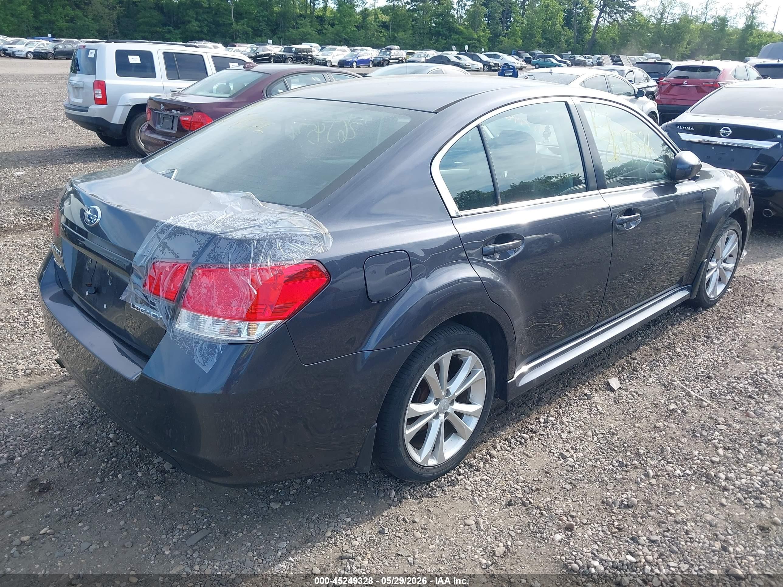 2013 Subaru Legacy 2.5i Premium Серый vin: 4S3BMCC68D3018863