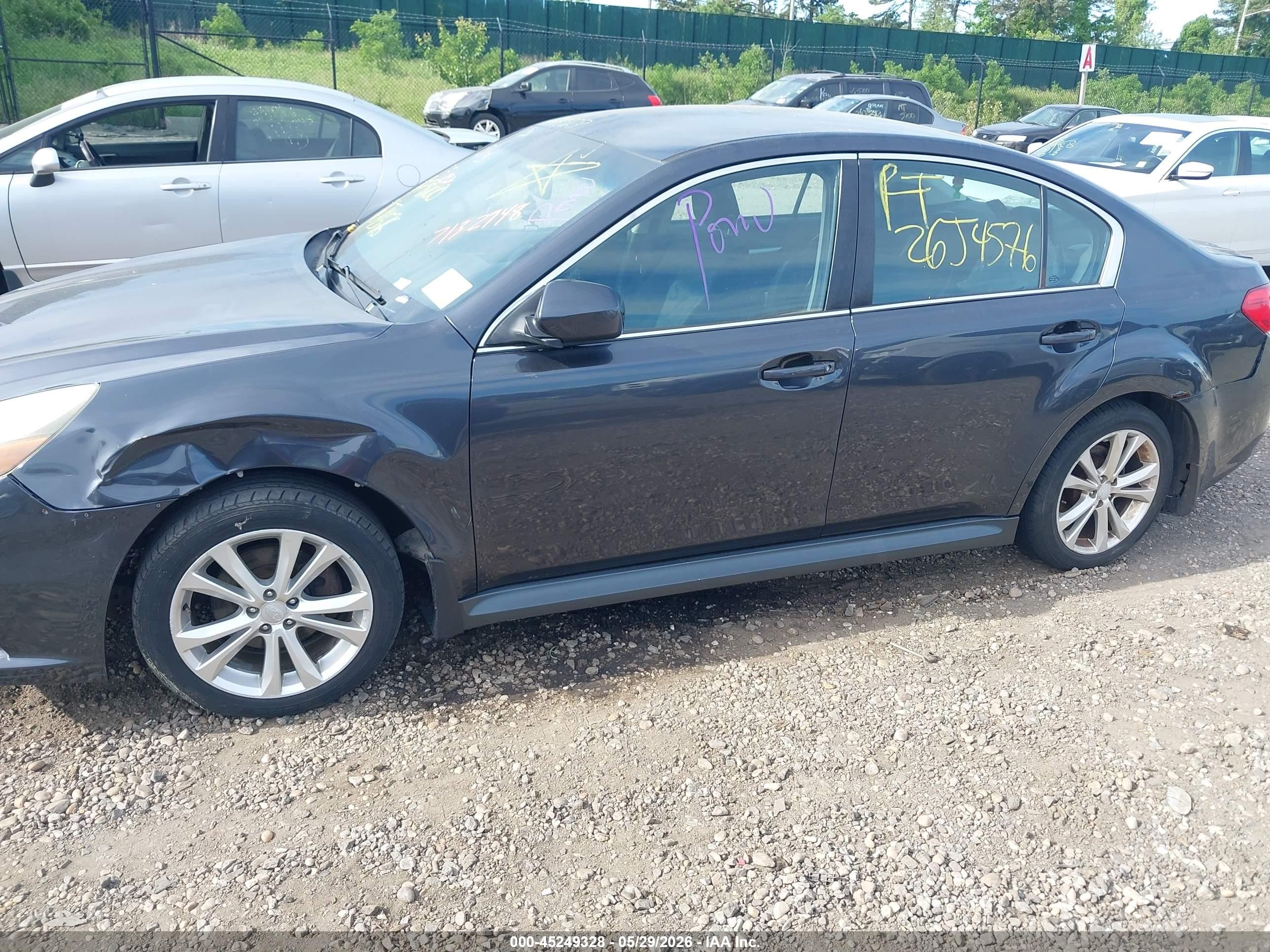 2013 Subaru Legacy 2.5i Premium Серый vin: 4S3BMCC68D3018863