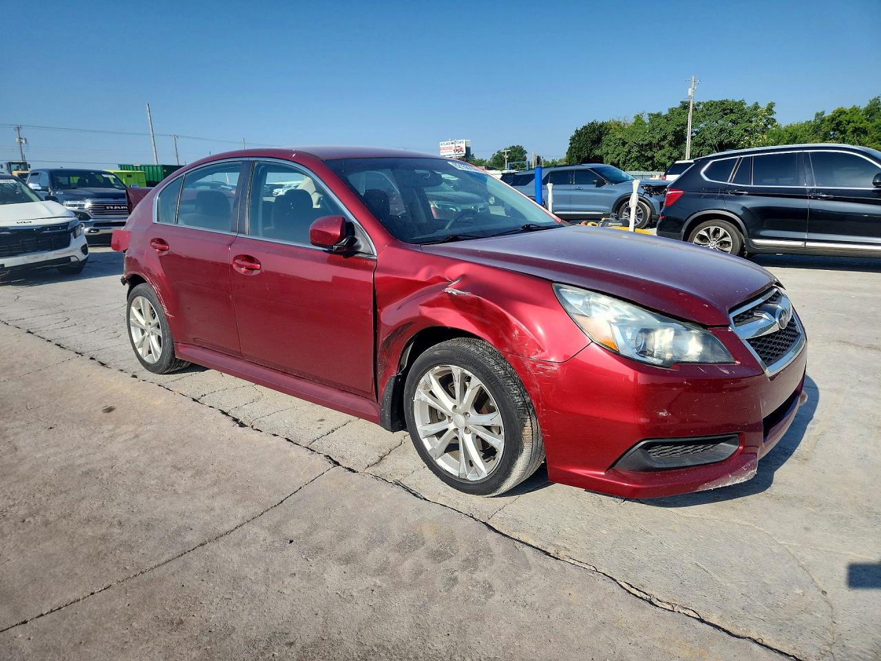 2013 Subaru Legacy 2.5i Premium Burgundy vin: 4S3BMCC68D3023755