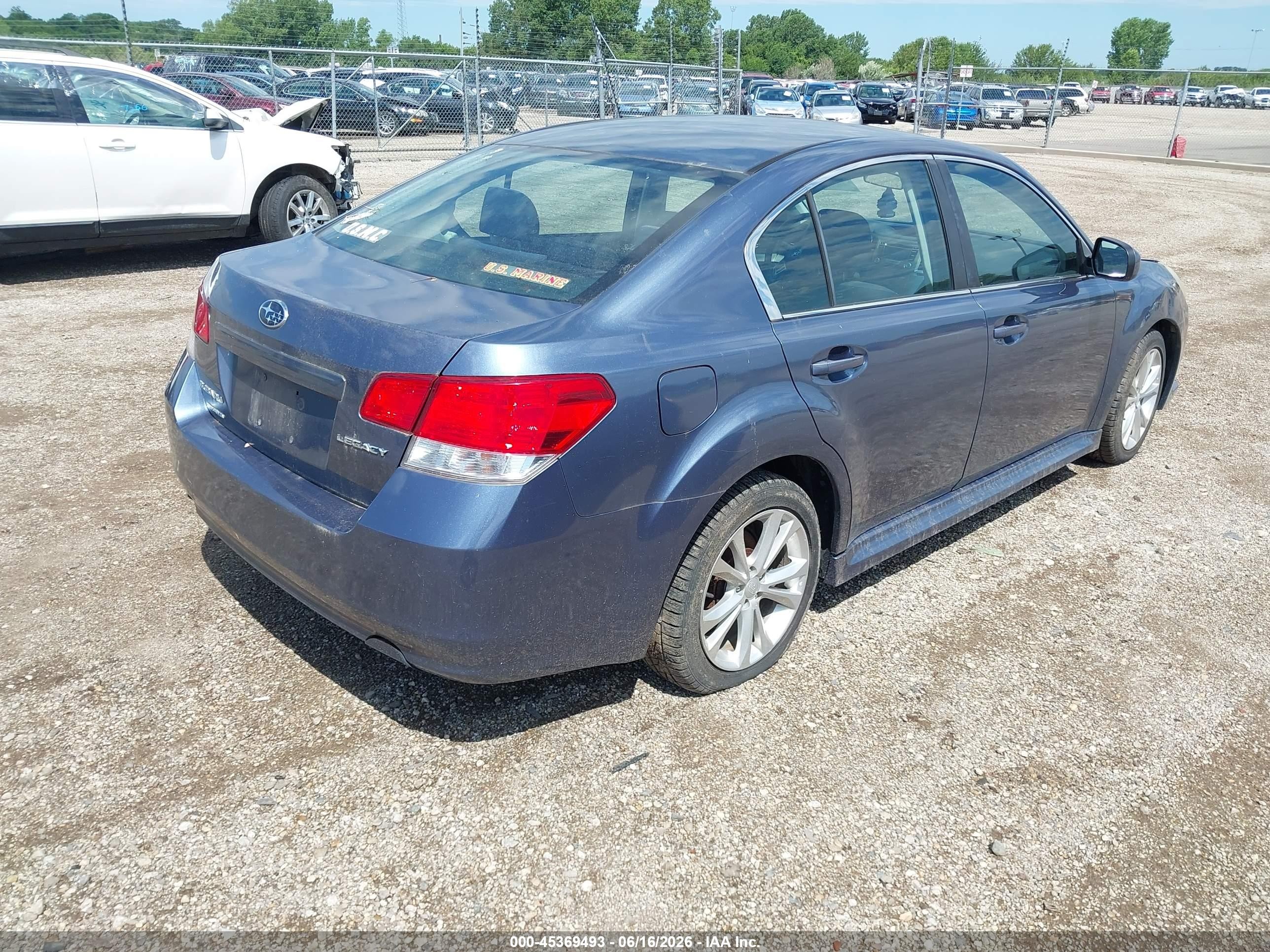 2013 Subaru Legacy 2.5i Premium Blue vin: 4S3BMCC69D3028429