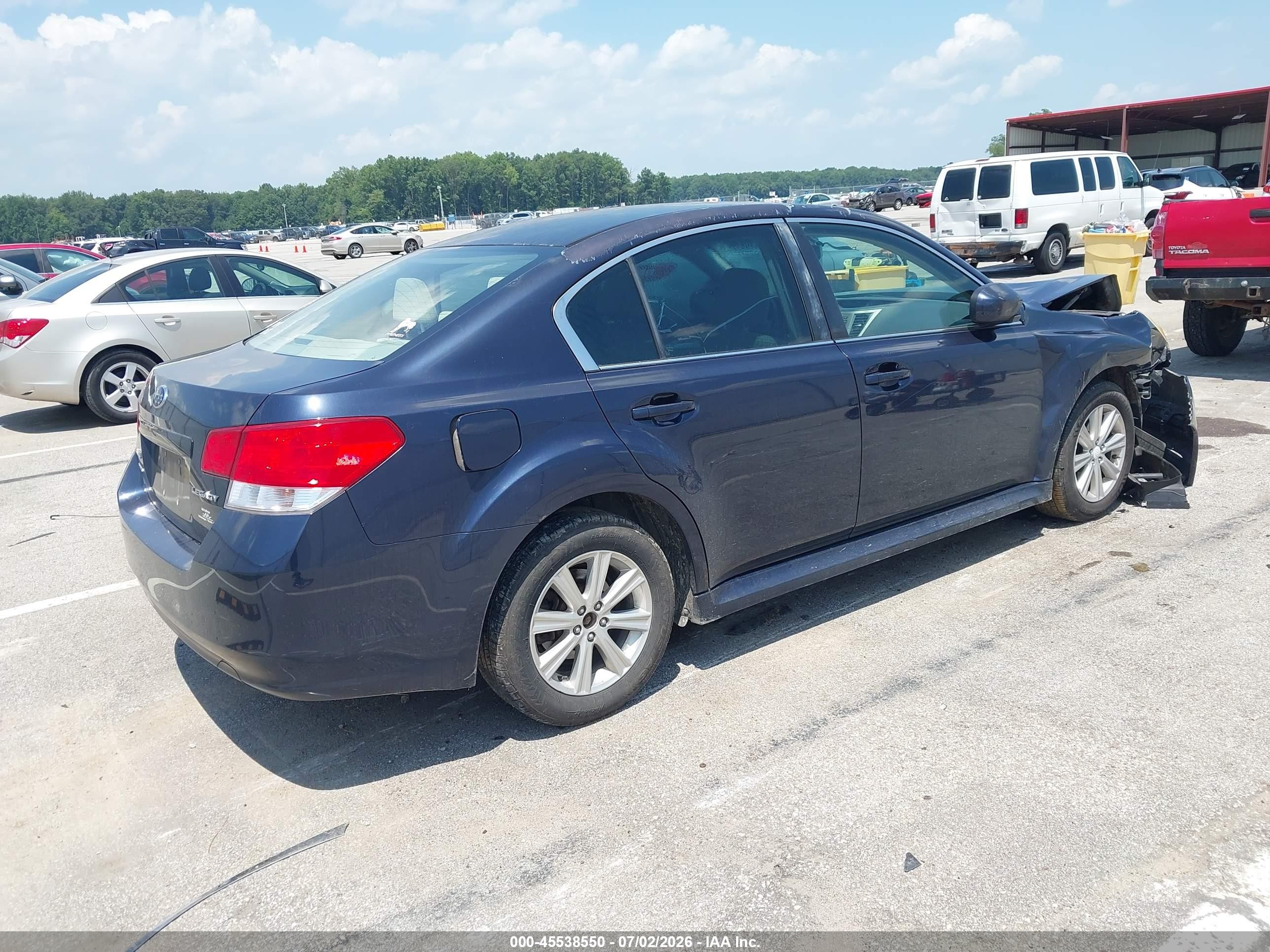 2012 Subaru Legacy 2.5i Premium Blue vin: 4S3BMCC6XC3016045