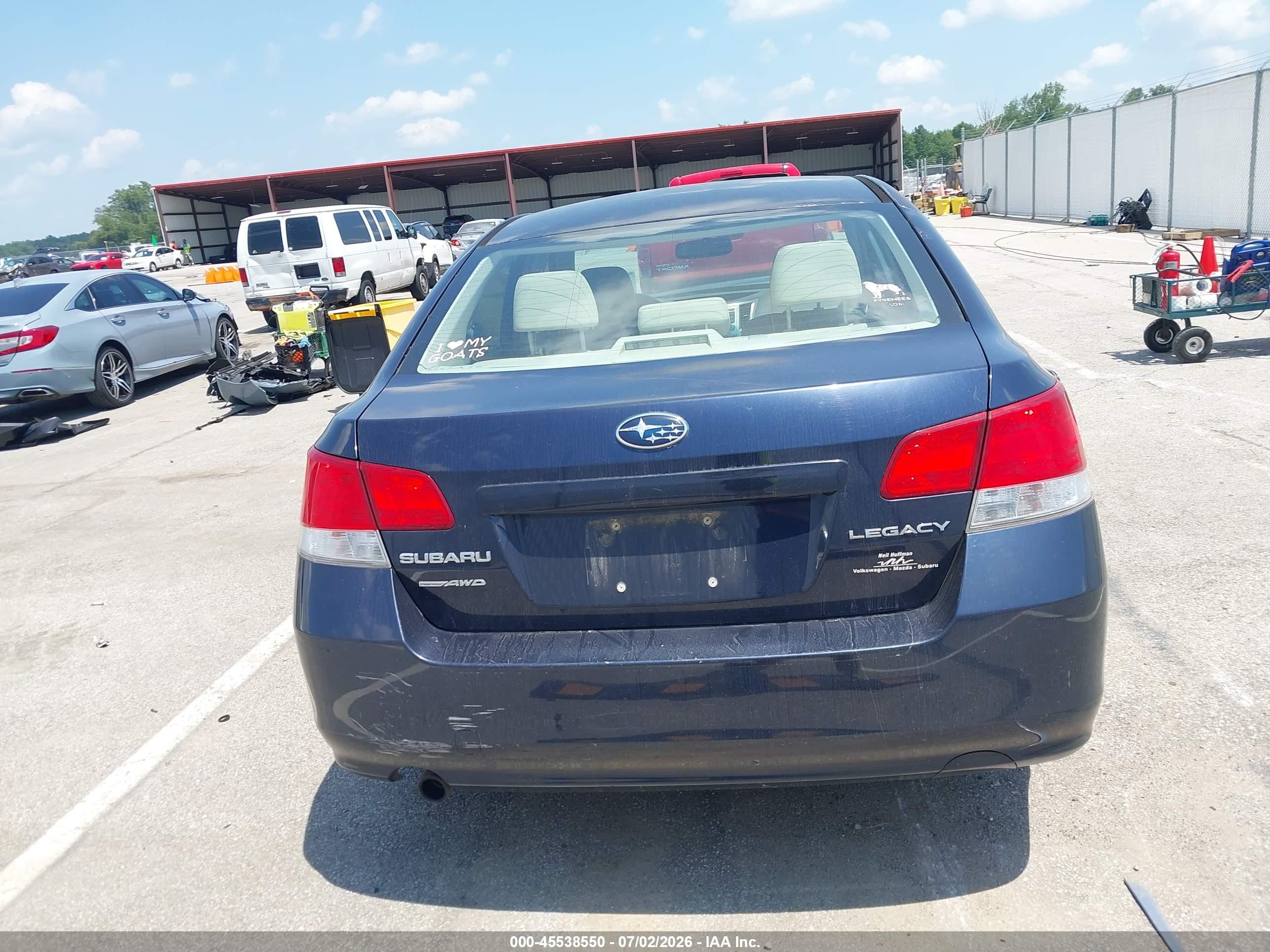 2012 Subaru Legacy 2.5i Premium Blue vin: 4S3BMCC6XC3016045