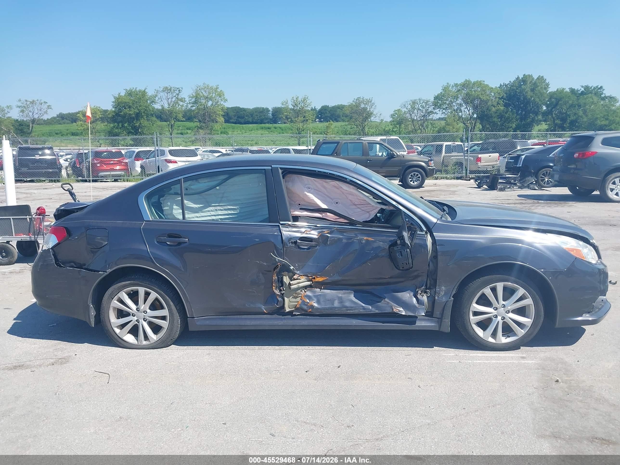 2013 Subaru Legacy 2.5i Premium Gray vin: 4S3BMCC6XD3004415