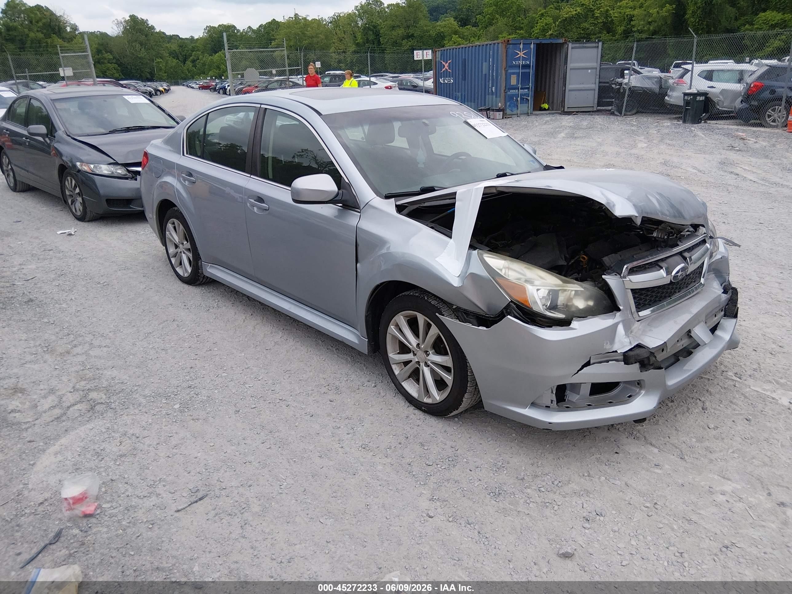 2014 Subaru Legacy 2.5i Premium Silver vin: 4S3BMCD60E3029386