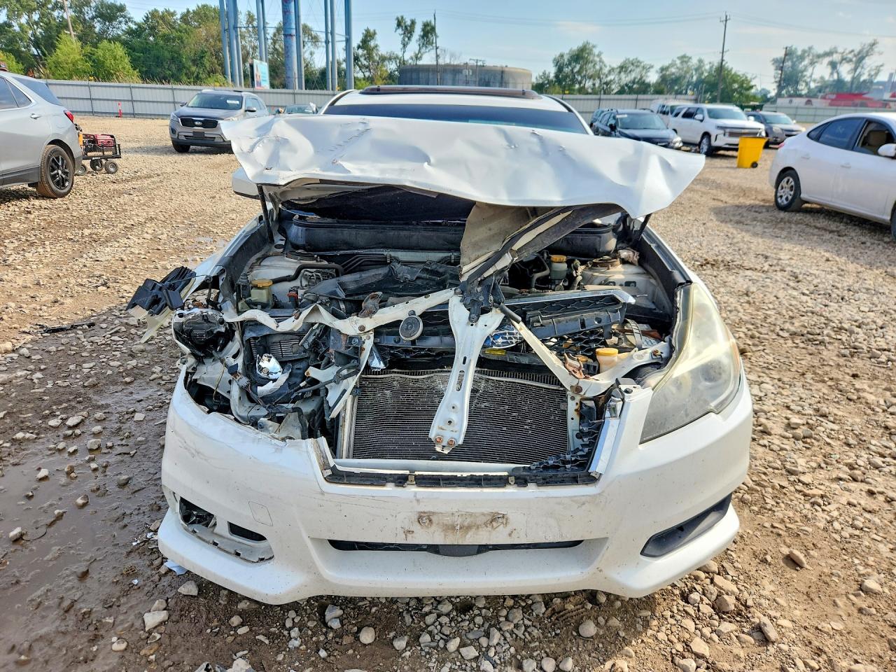 2014 Subaru Legacy 2.5i Premium White vin: 4S3BMCD61E3014976
