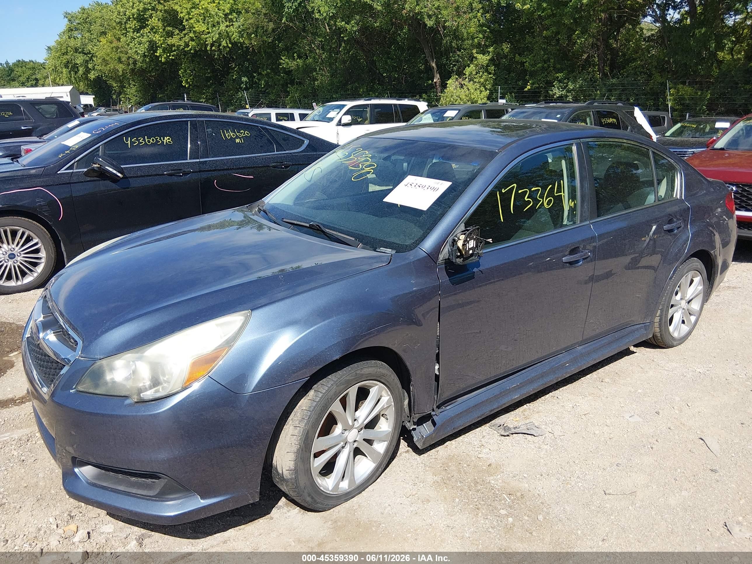 2013 Subaru Legacy 2.5i Premium Light Blue vin: 4S3BMCG61D3039788