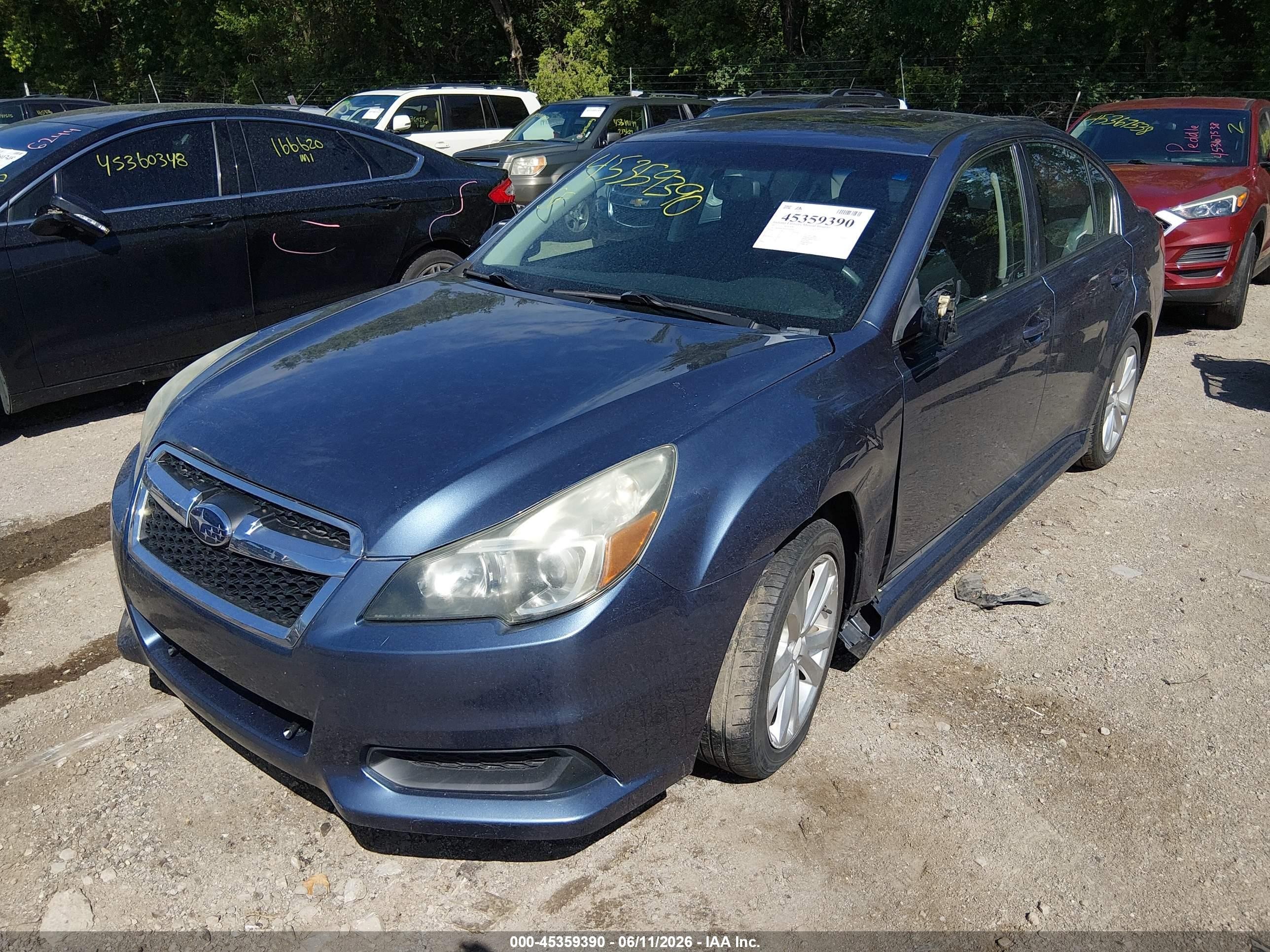 2013 Subaru Legacy 2.5i Premium Light Blue vin: 4S3BMCG61D3039788