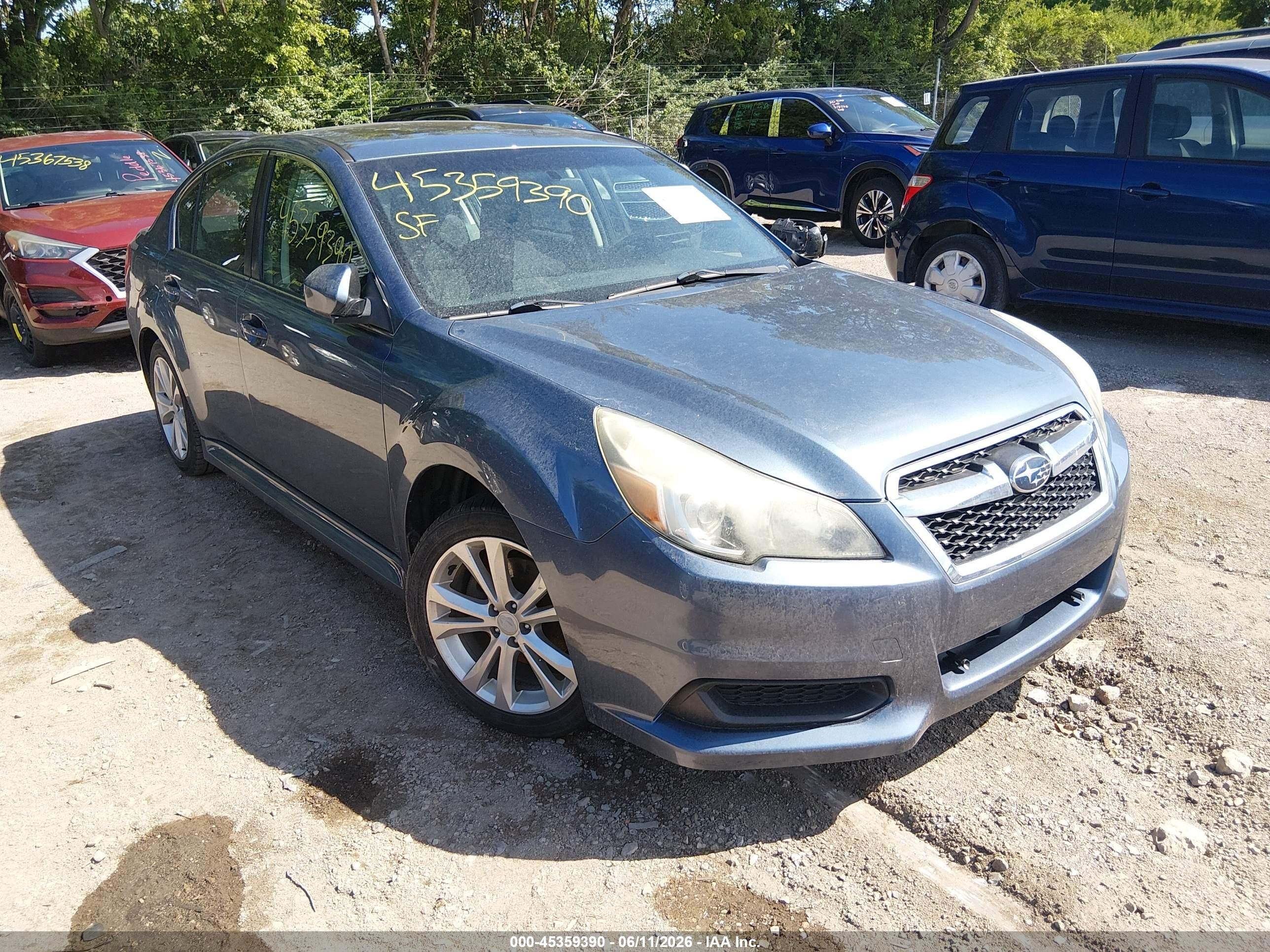2013 Subaru Legacy 2.5i Premium Light Blue vin: 4S3BMCG61D3039788