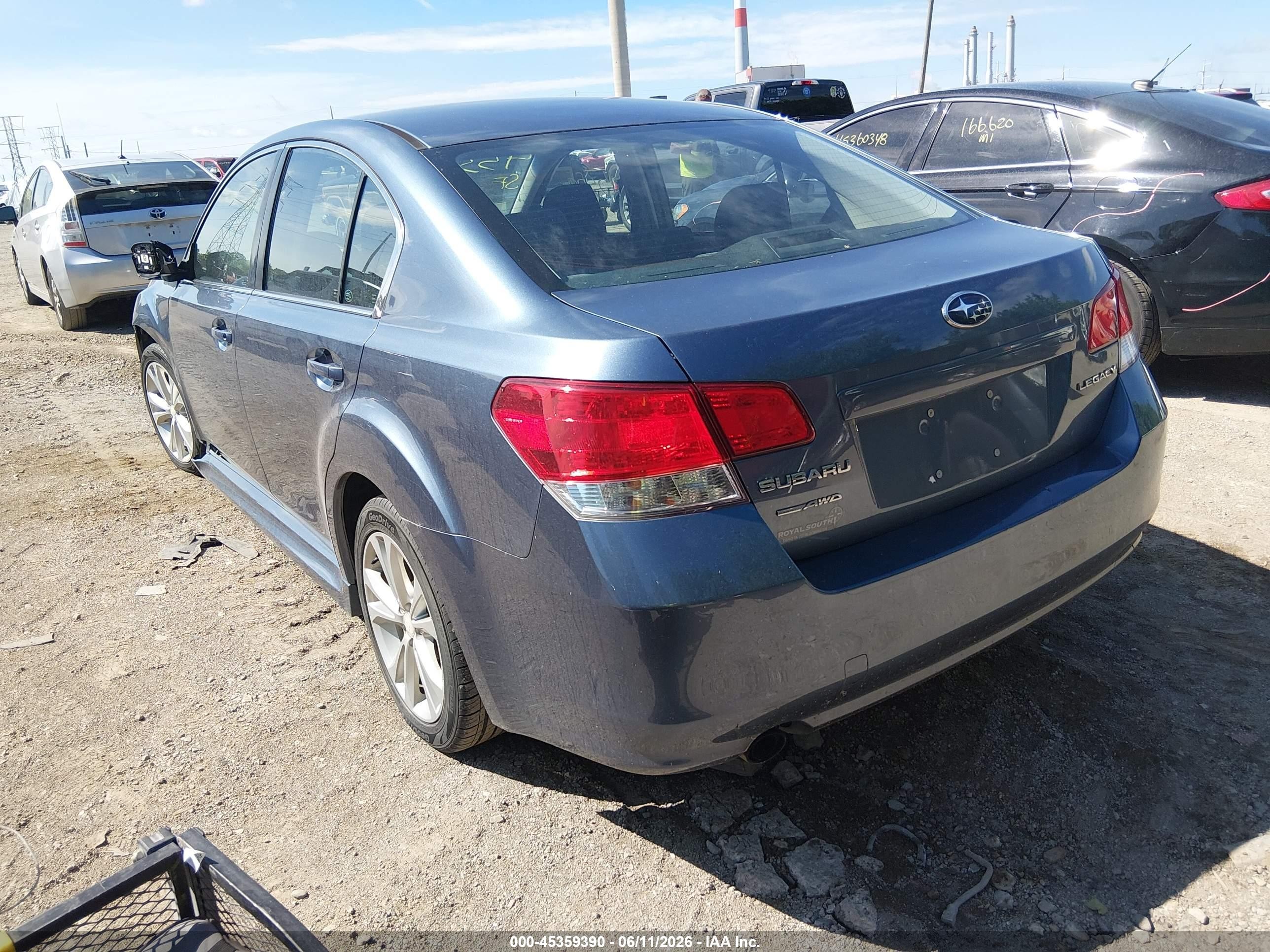 2013 Subaru Legacy 2.5i Premium Light Blue vin: 4S3BMCG61D3039788