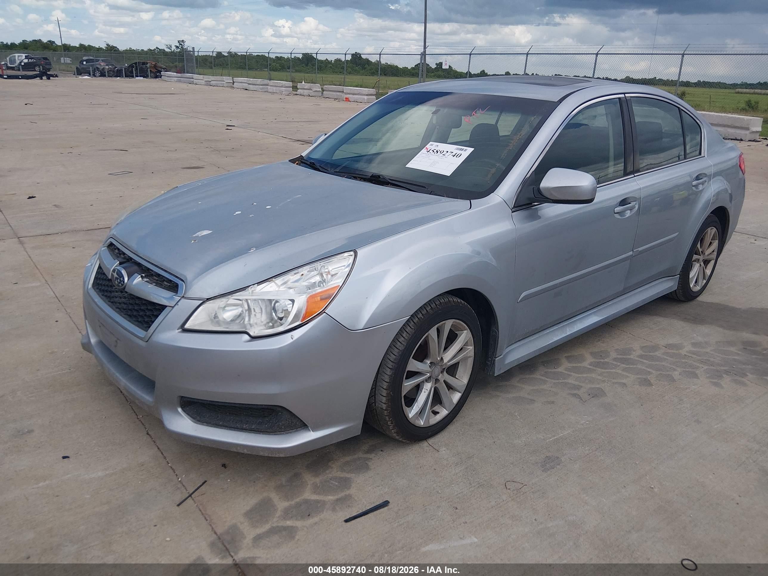 2013 Subaru Legacy 2.5i Premium Silver vin: 4S3BMCG64D3014822