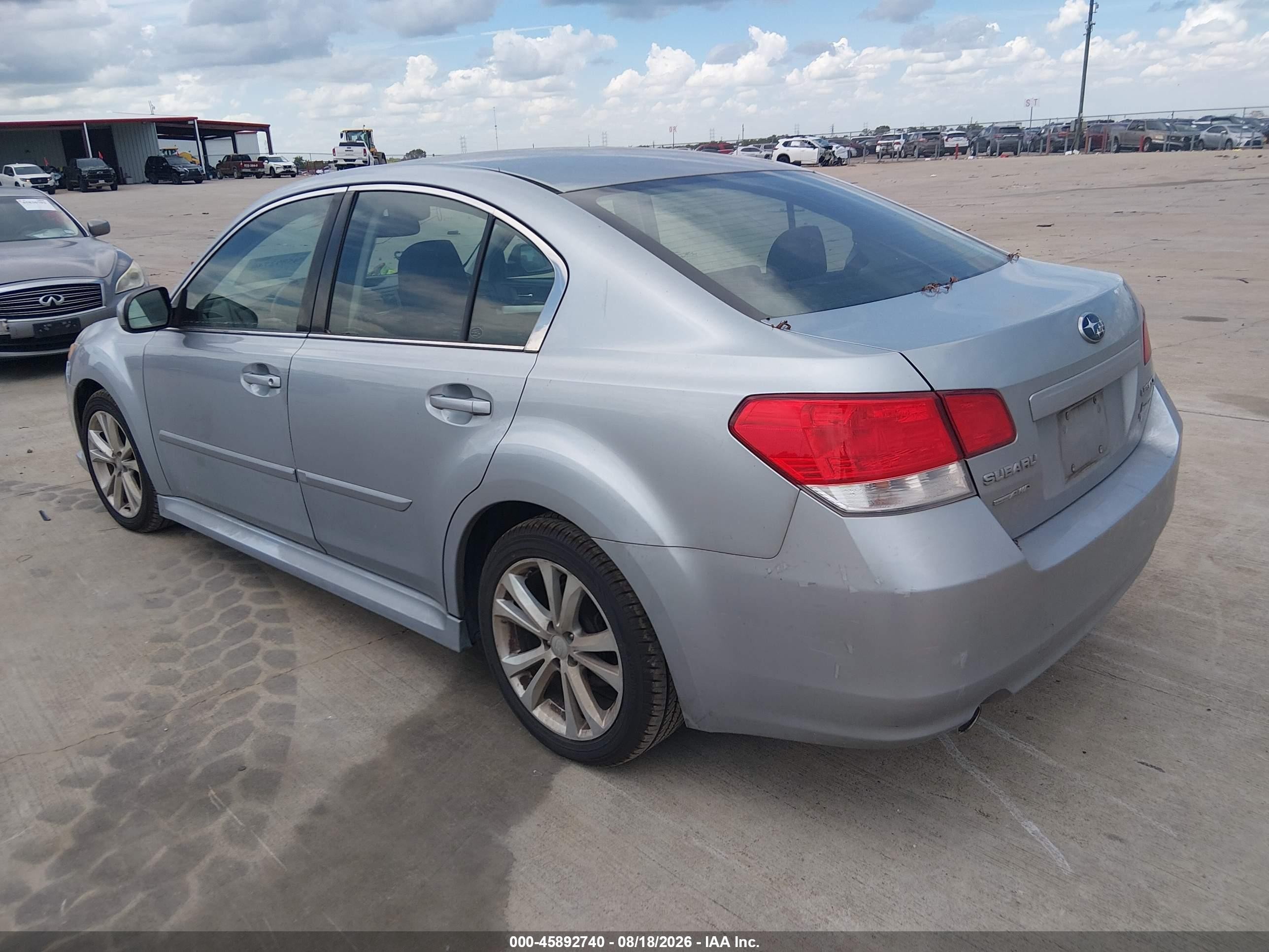 2013 Subaru Legacy 2.5i Premium Silver vin: 4S3BMCG64D3014822