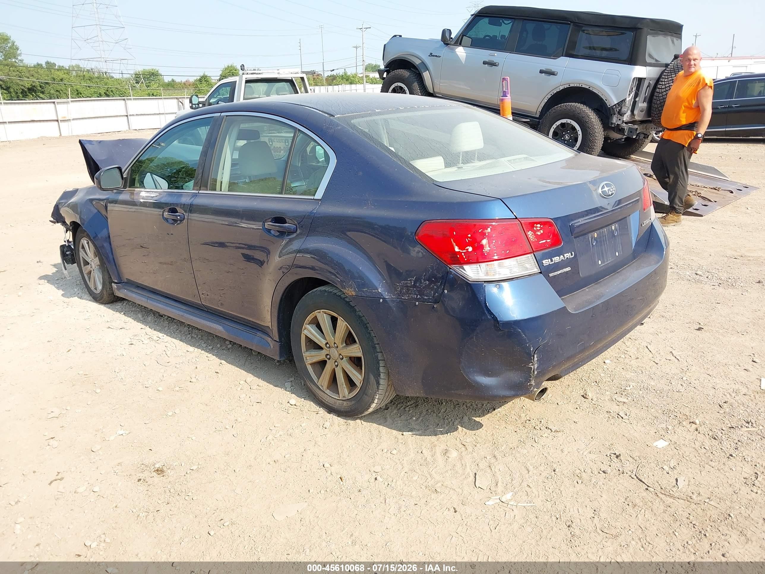 2010 Subaru Legacy 2.5i Premium Blue vin: 4S3BMCG66A3215536