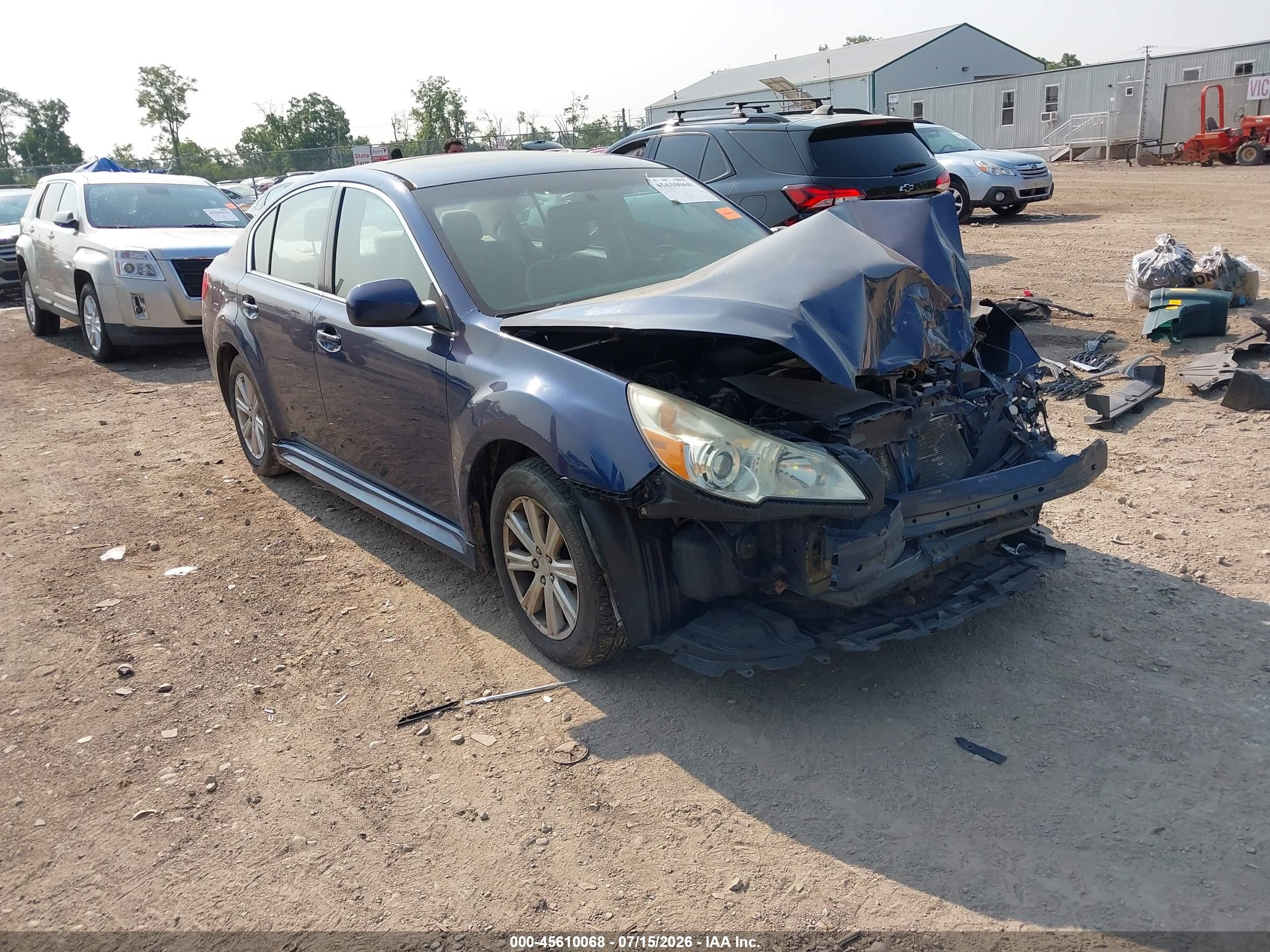 2010 Subaru Legacy 2.5i Premium Blue vin: 4S3BMCG66A3215536