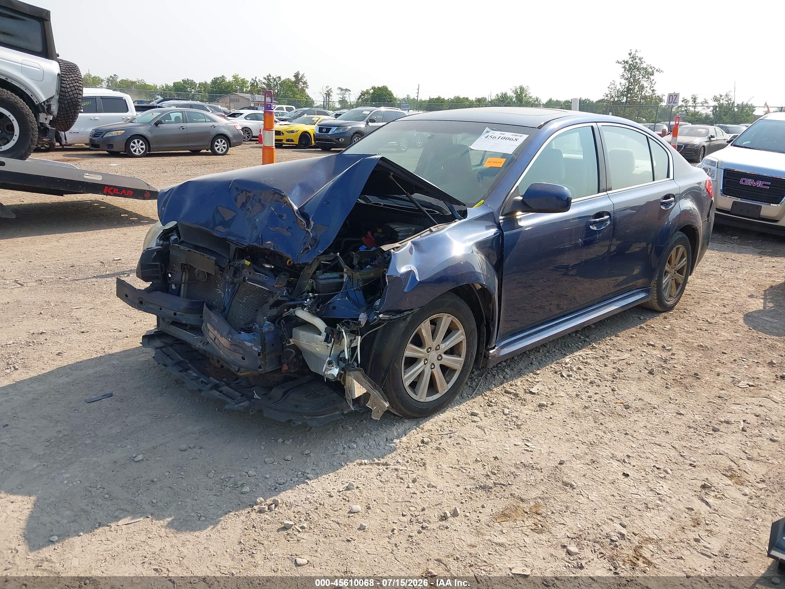 2010 Subaru Legacy 2.5i Premium Blue vin: 4S3BMCG66A3215536