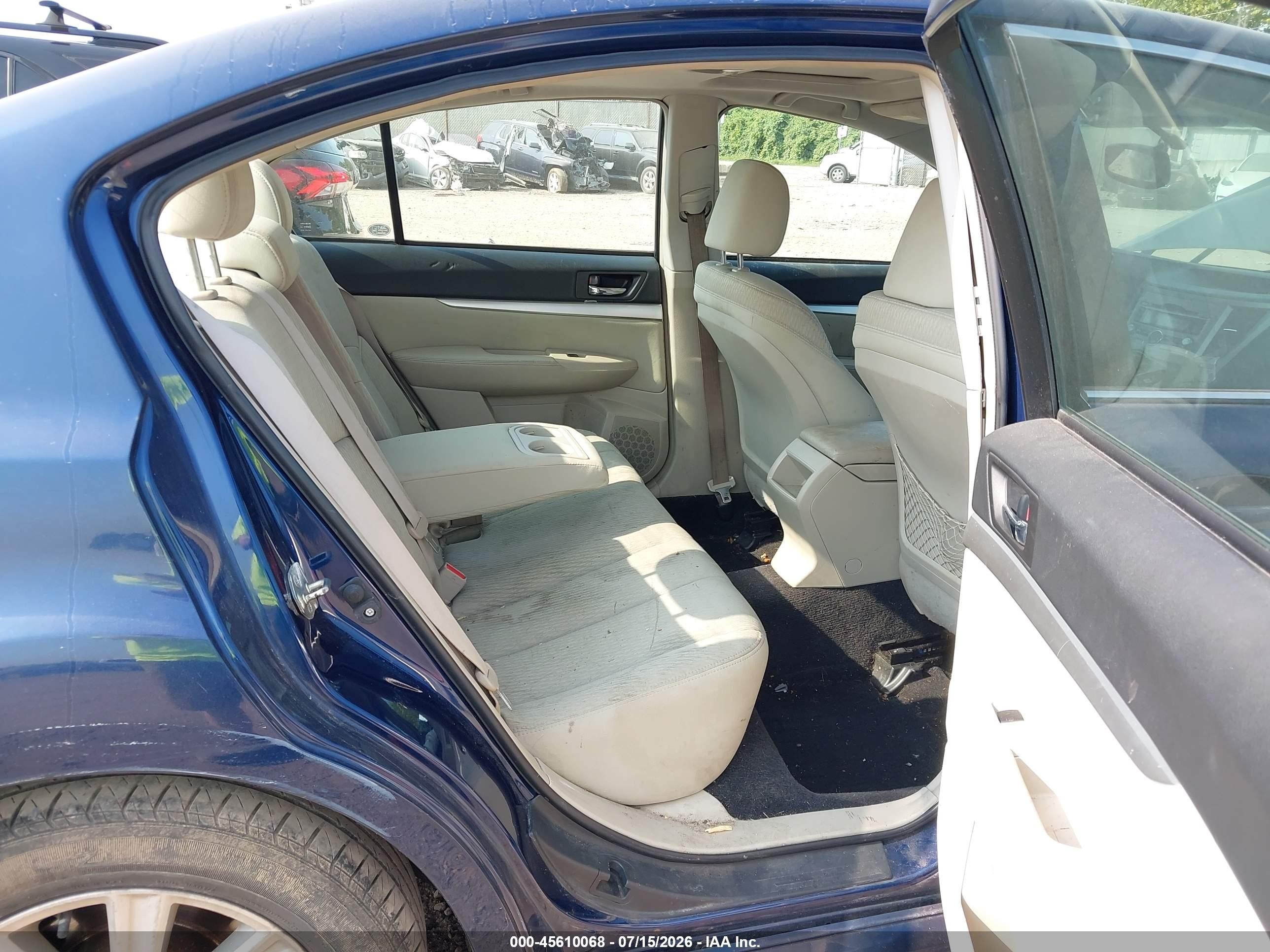 2010 Subaru Legacy 2.5i Premium Blue vin: 4S3BMCG66A3215536