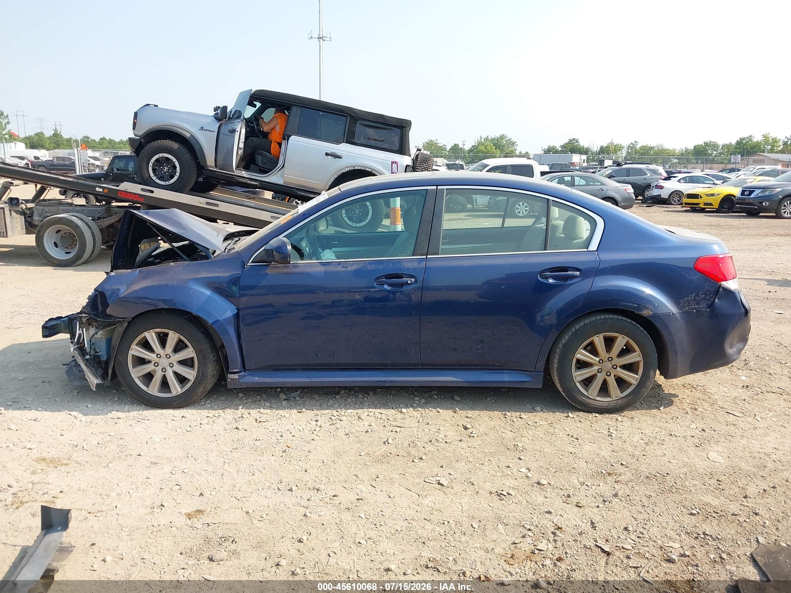 2010 Subaru Legacy 2.5i Premium Blue vin: 4S3BMCG66A3215536
