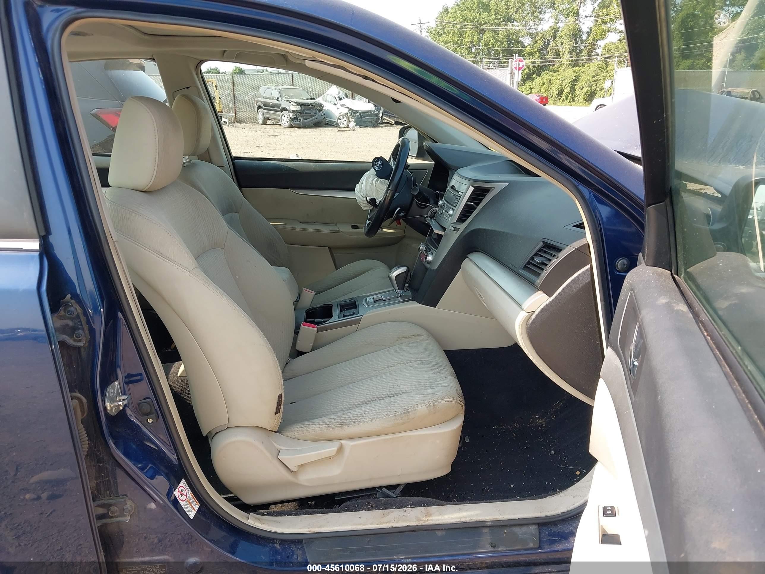 2010 Subaru Legacy 2.5i Premium Blue vin: 4S3BMCG66A3215536