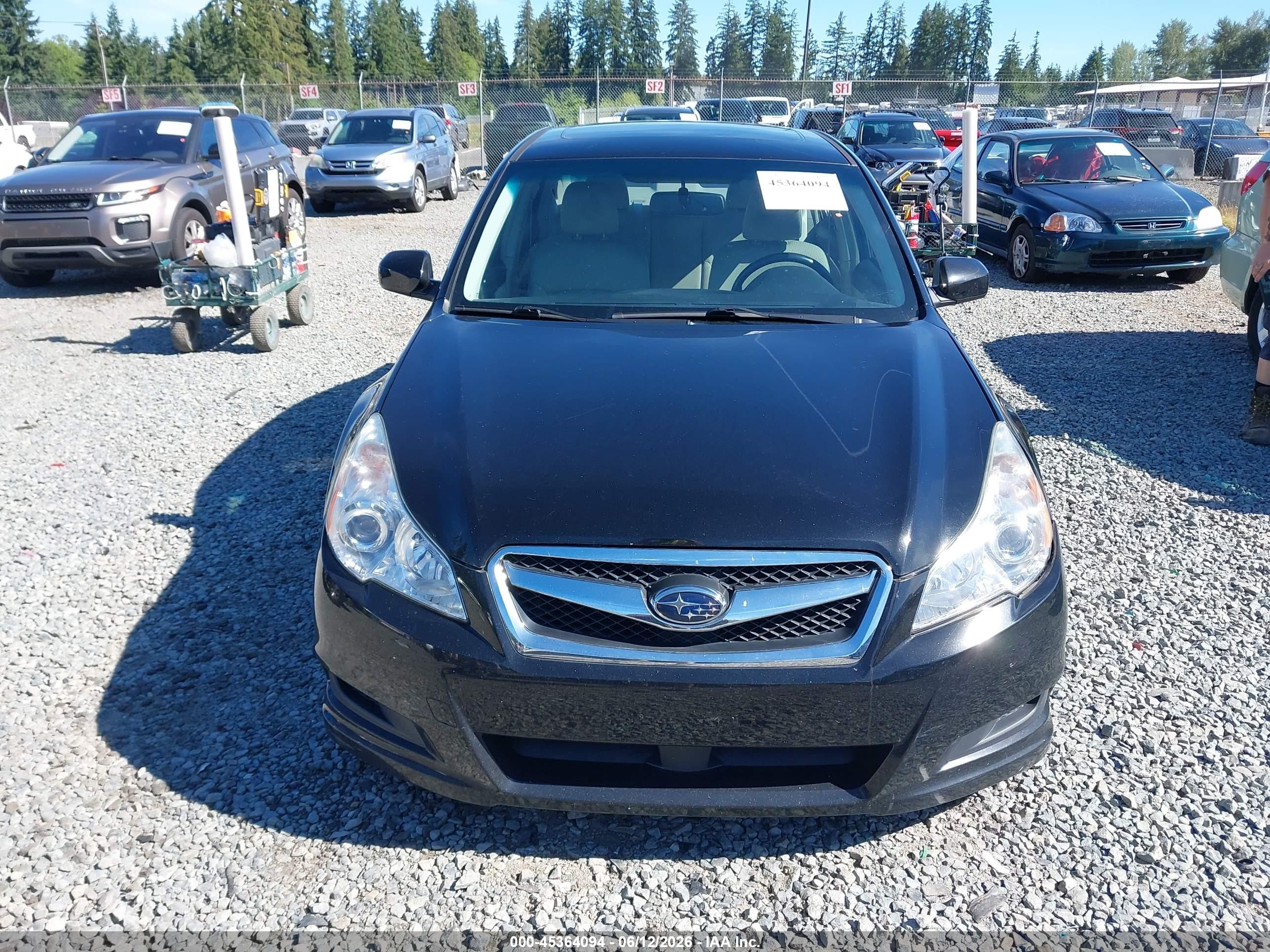 2011 Subaru Legacy 2.5i Premium Черный vin: 4S3BMCG66B3262633