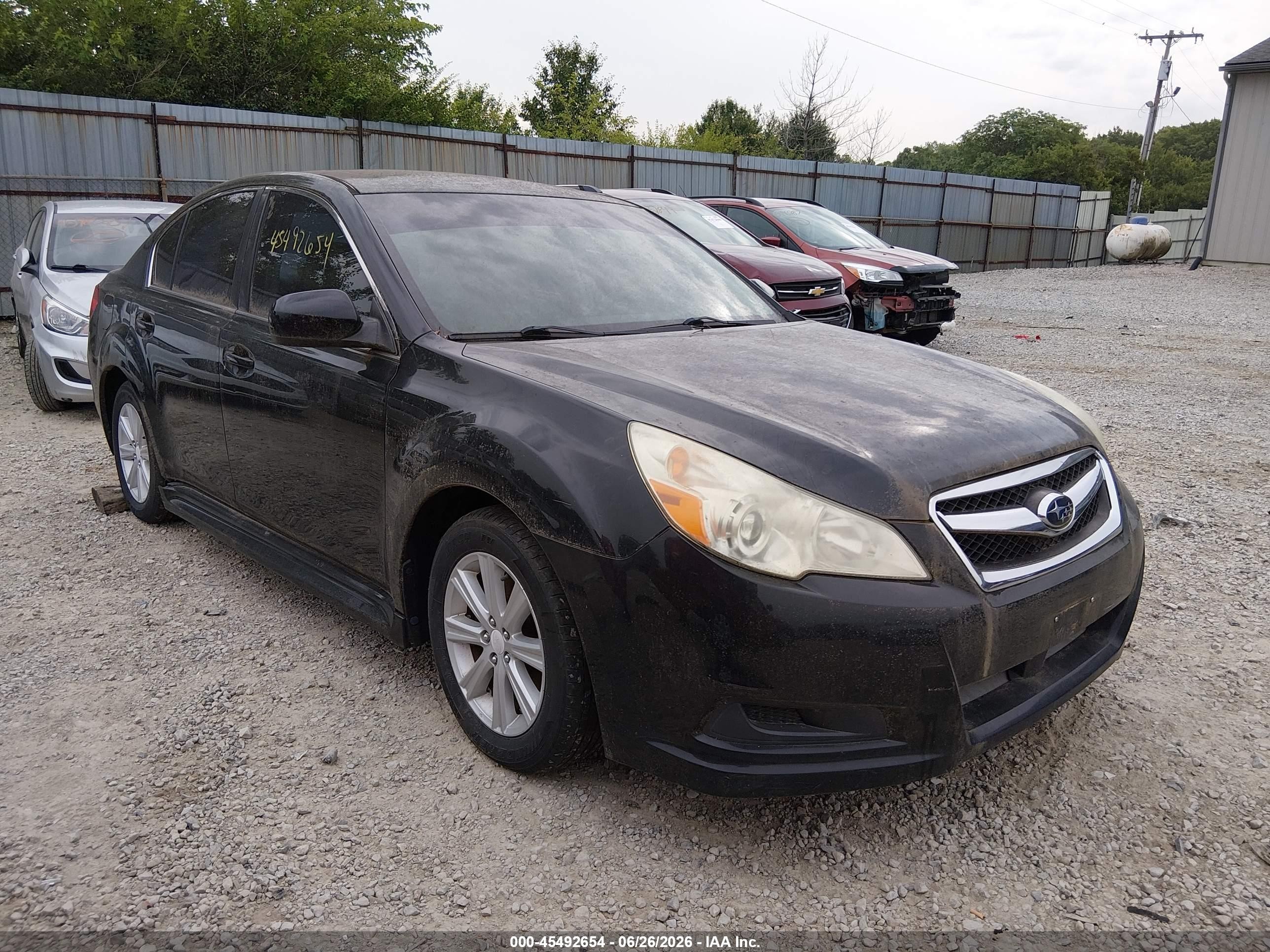 2010 Subaru Legacy 2.5i Premium Black vin: 4S3BMCG67A3234497