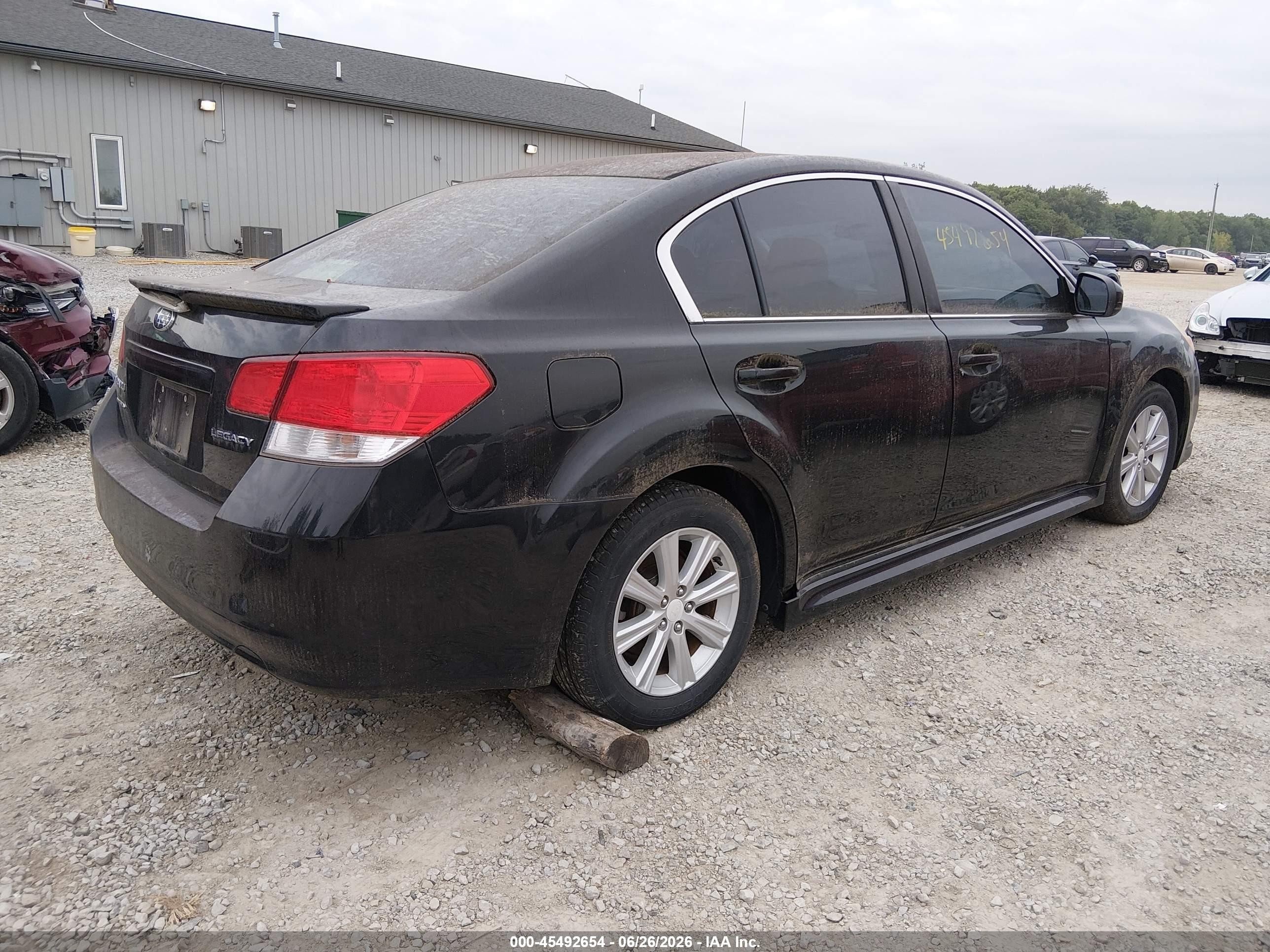 2010 Subaru Legacy 2.5i Premium Black vin: 4S3BMCG67A3234497