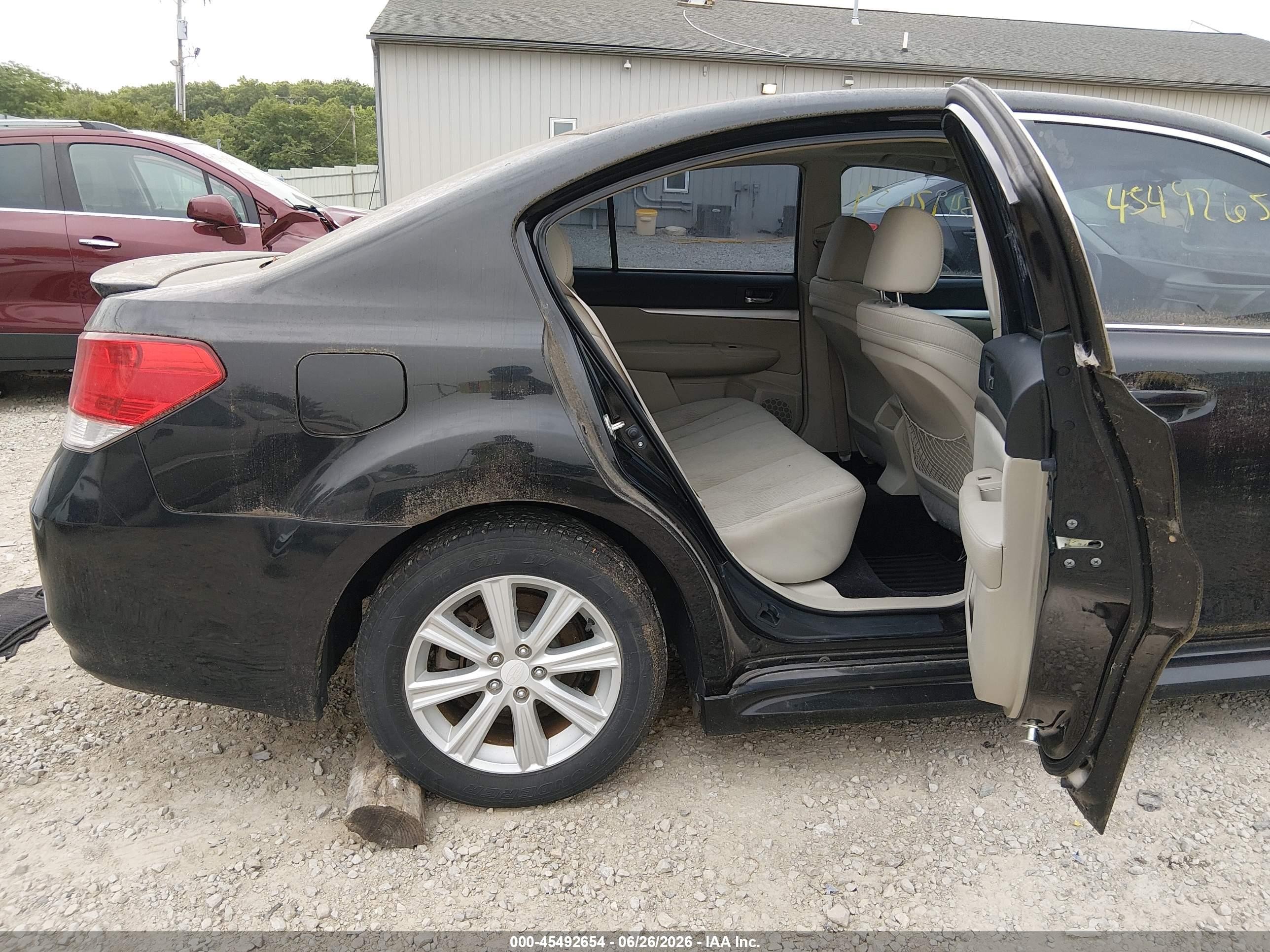 2010 Subaru Legacy 2.5i Premium Black vin: 4S3BMCG67A3234497