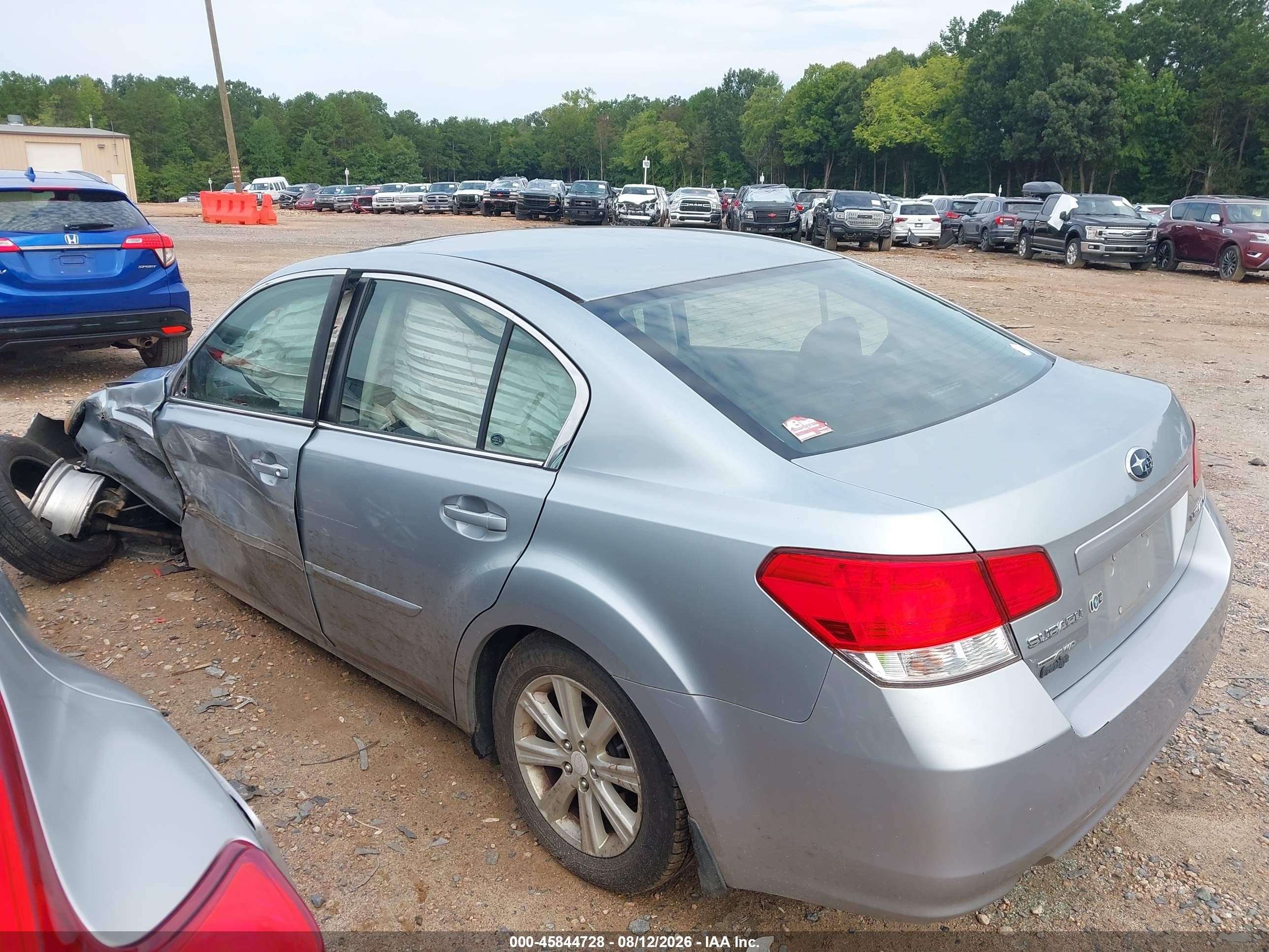 2012 Subaru Legacy 2.5i Premium Silver vin: 4S3BMCG67C3002338