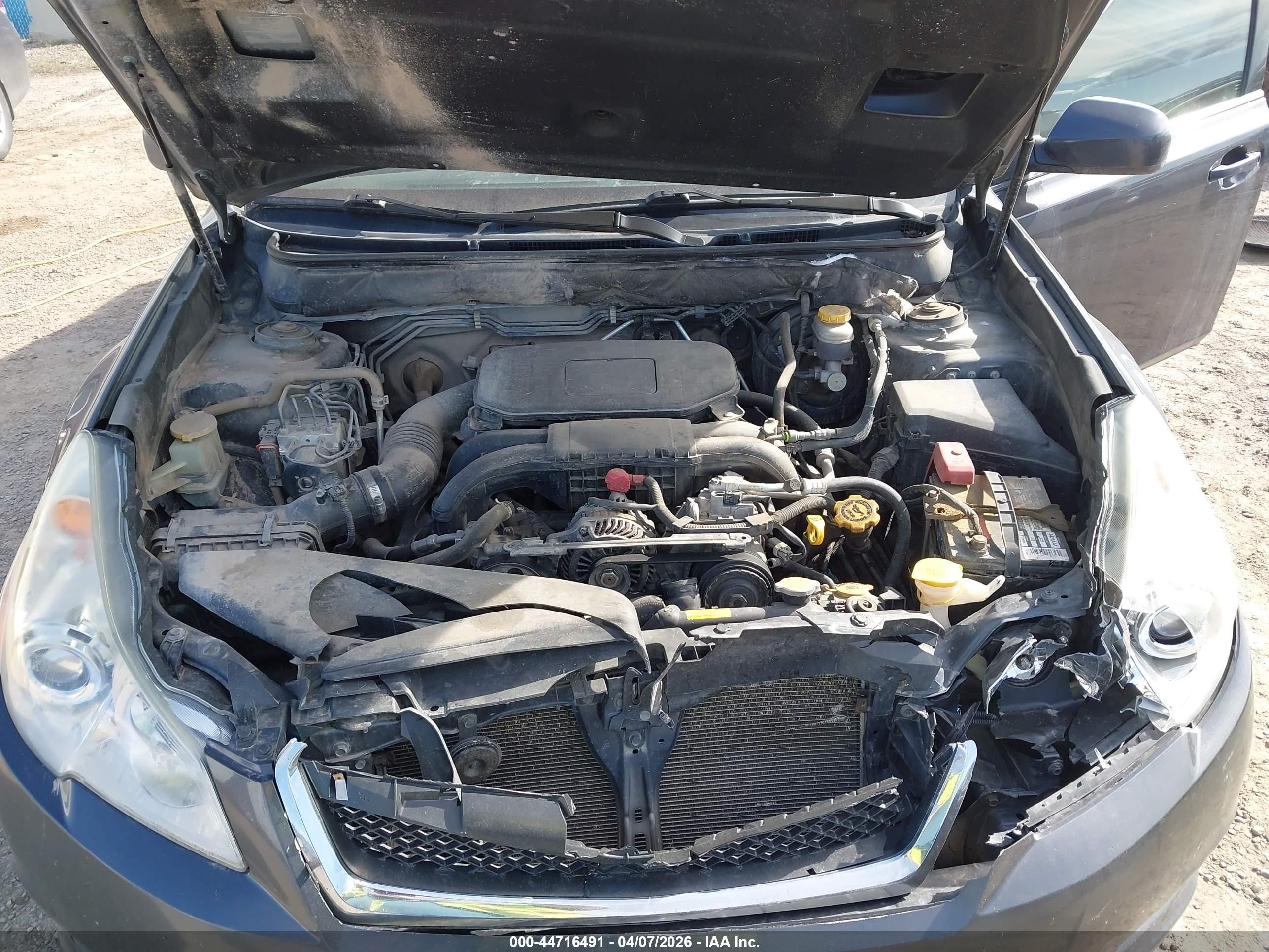 2012 Subaru Legacy 2.5i Premium Серый vin: 4S3BMCG68C3013736