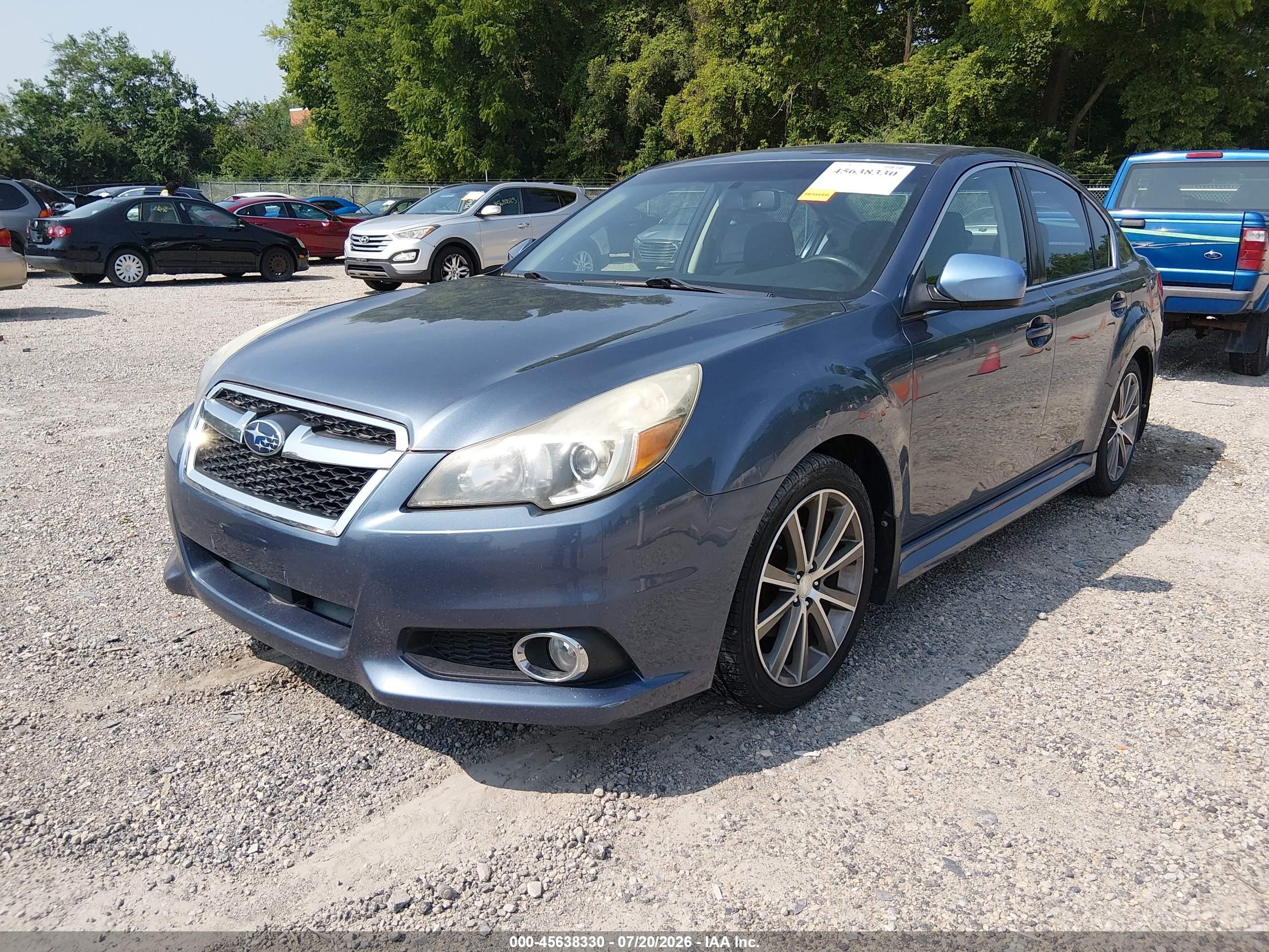 2013 Subaru Legacy 2.5 I Sport Blue vin: 4S3BMCG6XD3026277