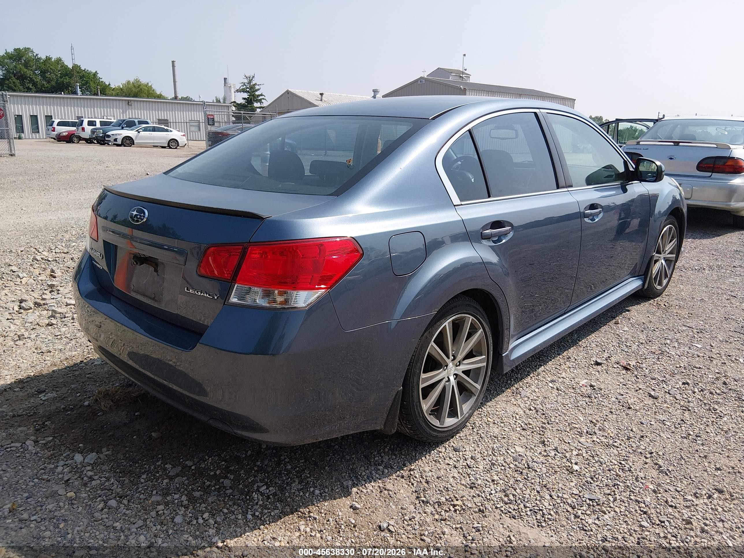 2013 Subaru Legacy 2.5 I Sport Blue vin: 4S3BMCG6XD3026277
