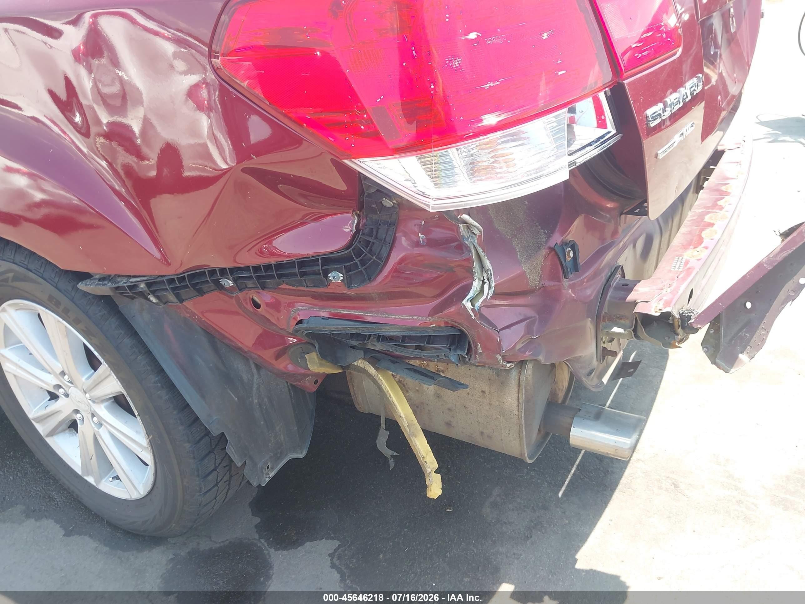 2010 Subaru Legacy 2.5i Premium Maroon vin: 4S3BMCH66A3211906