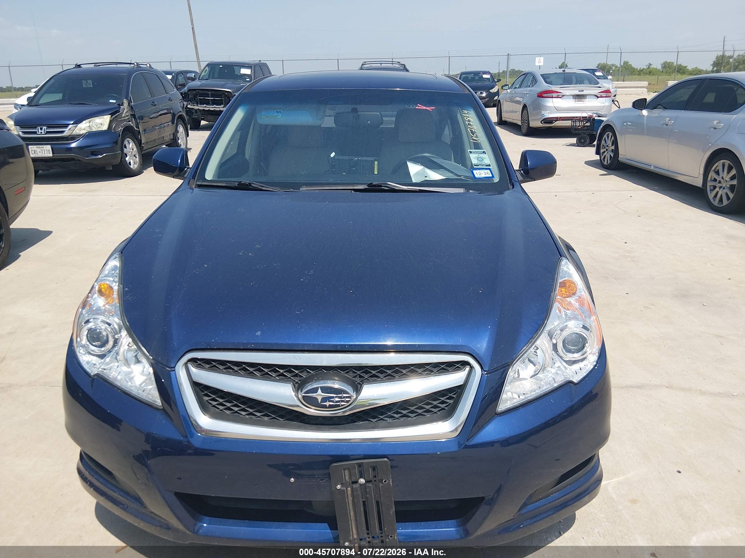 2011 Subaru Legacy 2.5i Premium Синий vin: 4S3BMCH67B3258105