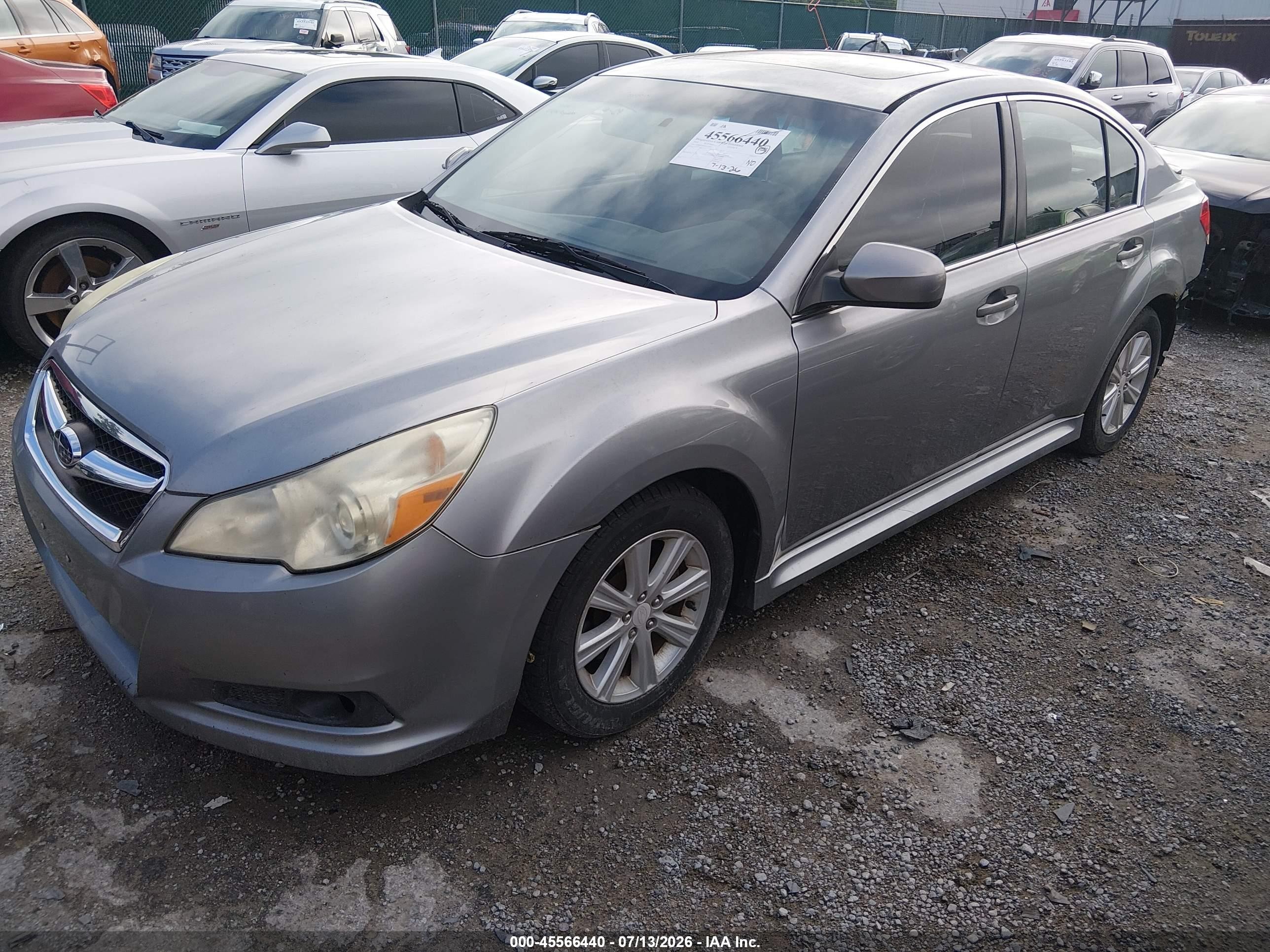 2010 Subaru Legacy 2.5i Premium Gray vin: 4S3BMCH69A3211835