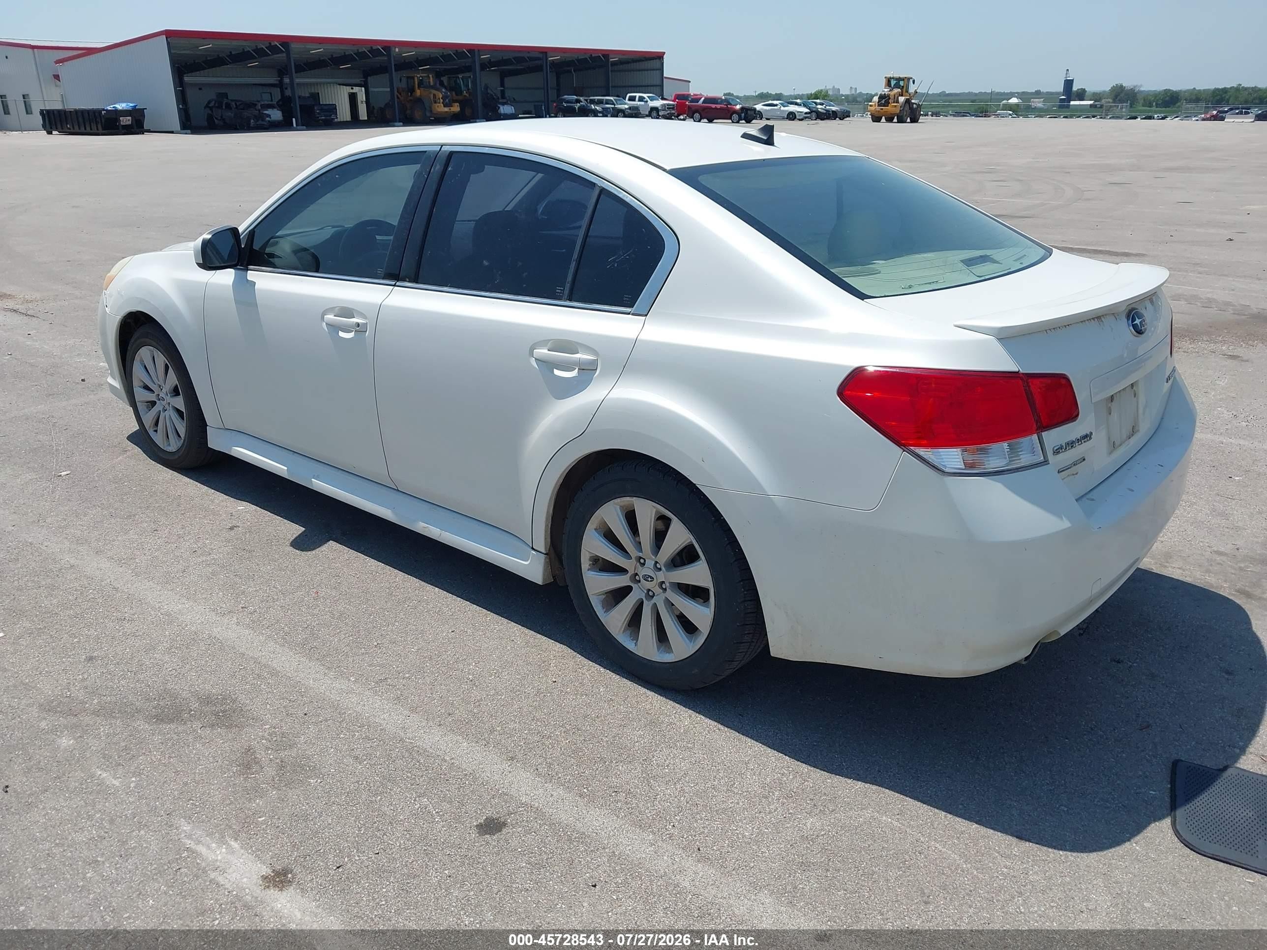 2012 Subaru Legacy 2.5i Limited White vin: 4S3BMCJ63C3008193