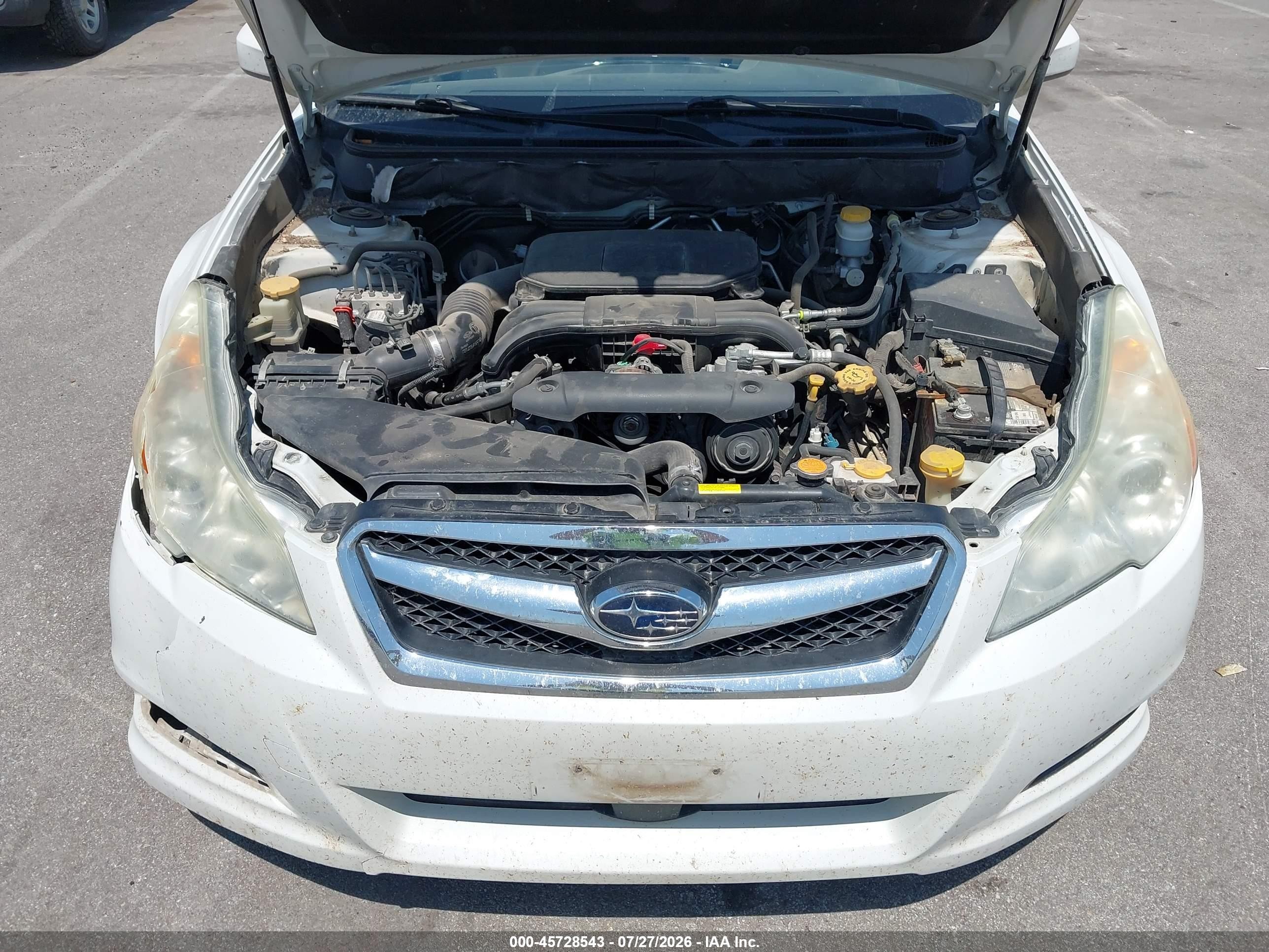 2012 Subaru Legacy 2.5i Limited White vin: 4S3BMCJ63C3008193