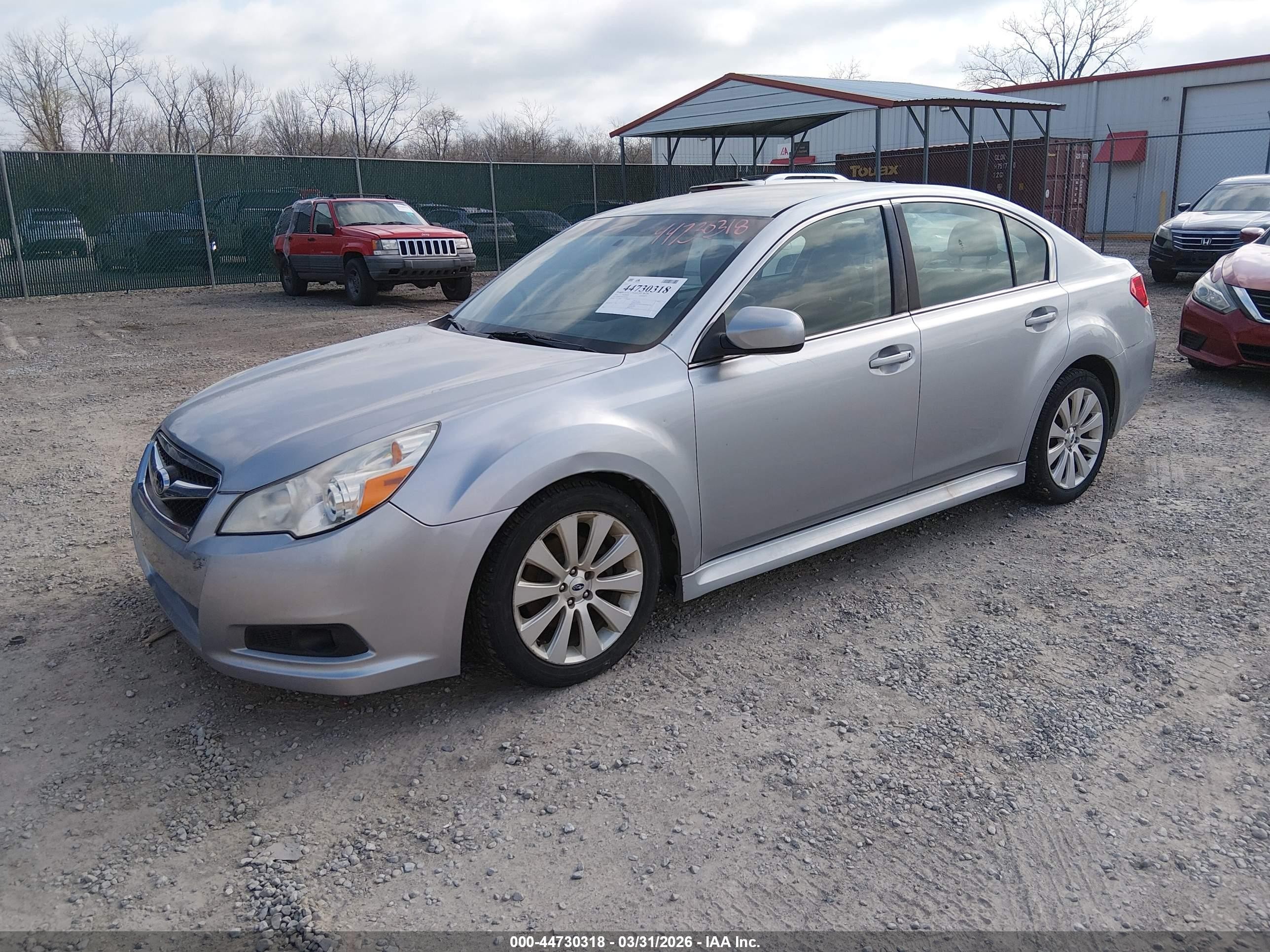 2012 Subaru Legacy 2.5i Limited Silver vin: 4S3BMCJ6XC3039201